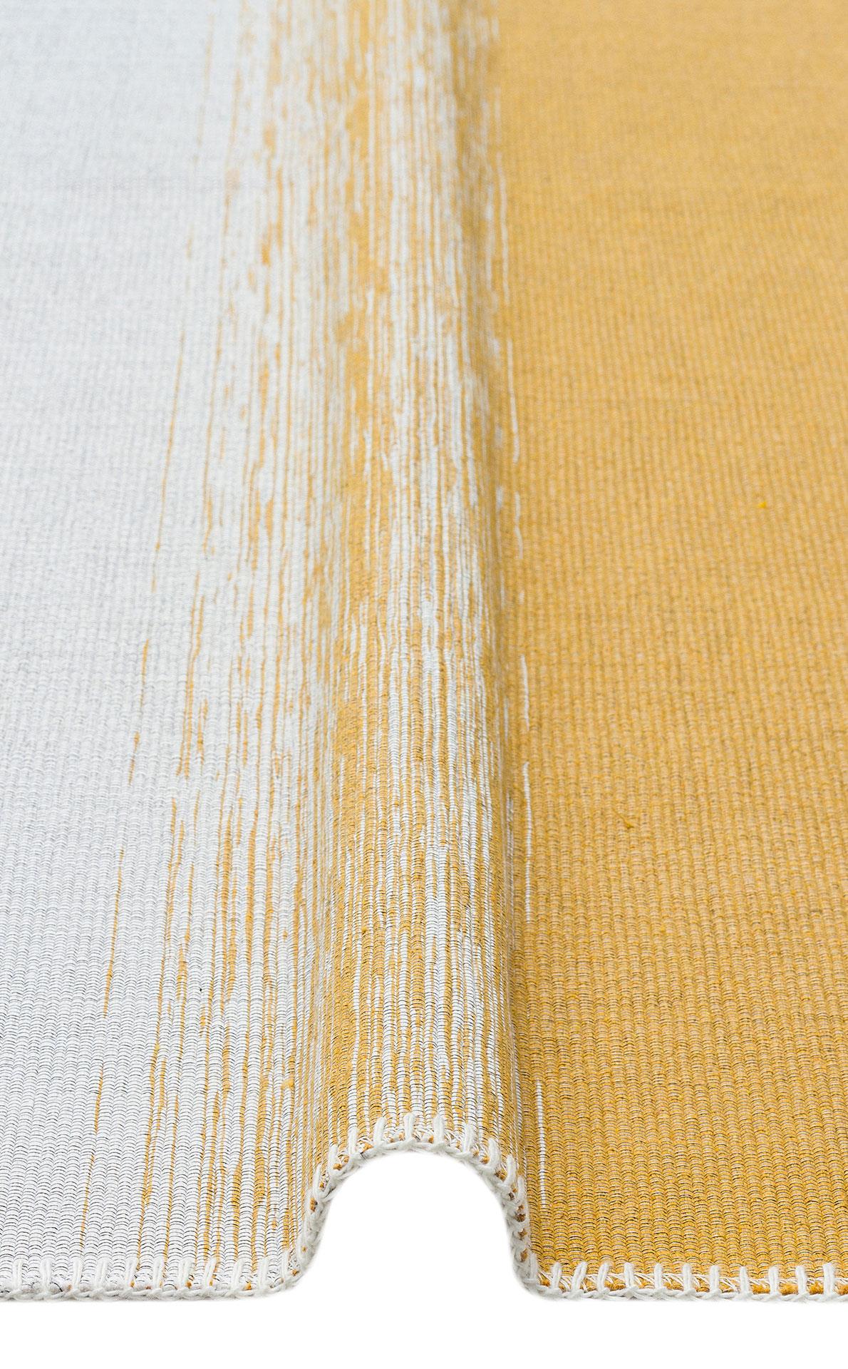 ARYA CRAFT ARC 03 GREY YELLOW Hav Toz Vermez Yıkanabilir Modern Desenli Dokuma Kilim
