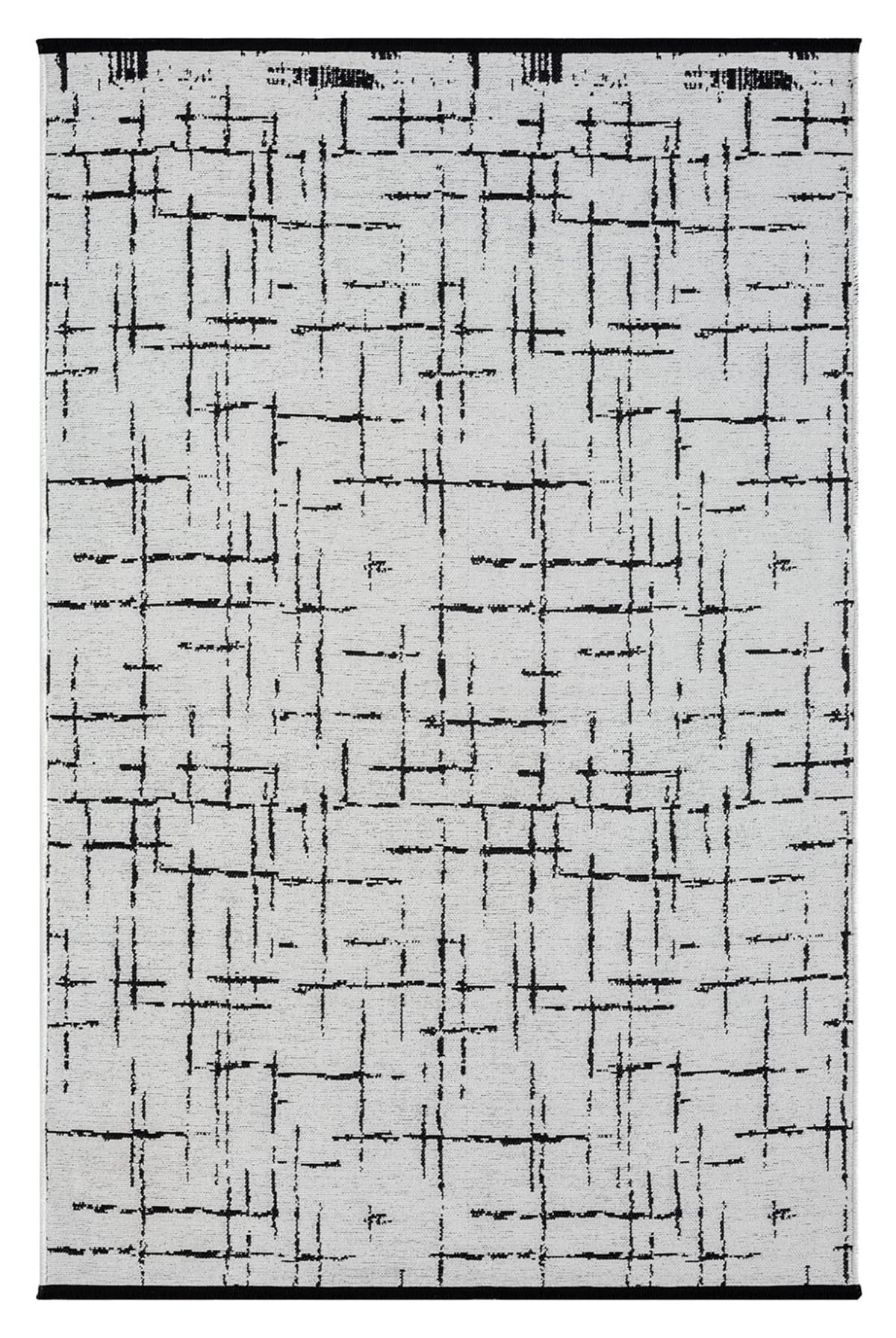 Çam Halı Bodrum BDR 121 Beyaz Özel Latex Kaymaz Tabanlı Kilim