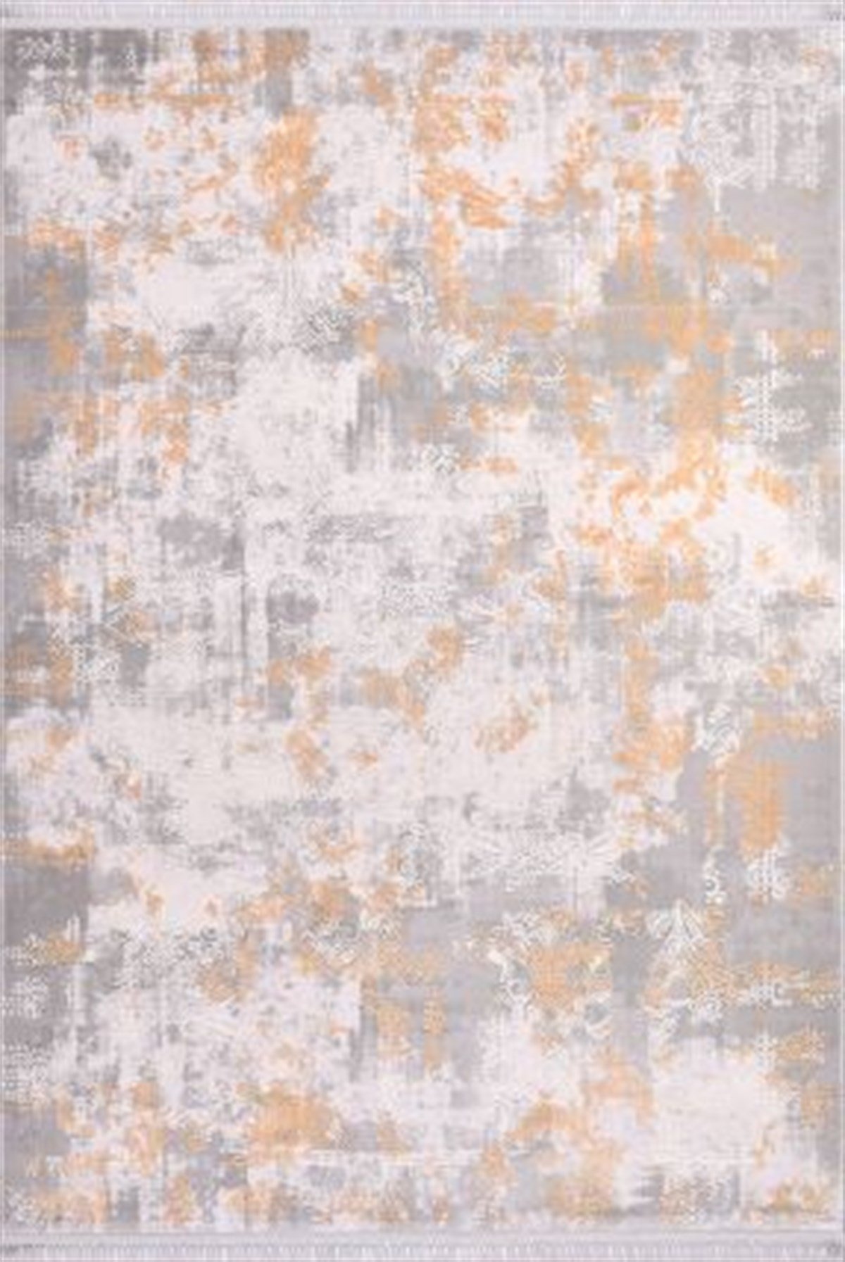 Çam Halı Crea Plus Galaxy Blossom 13408 Gri Taba Eskitme Desenli Makine Halısı