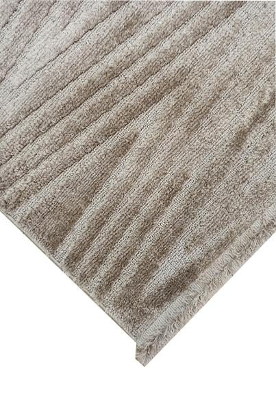 Çam Halı Eyfel 3106 Vizon Romans Halı Modern Desenli Makine Halısı