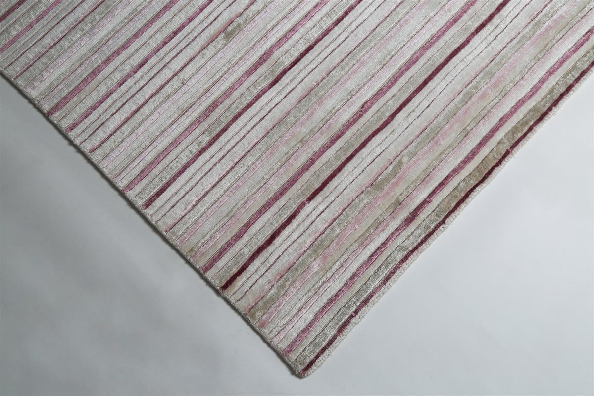 Çam Halı Kyoto 8005 Pink Yeni Zellanda Yünü ve Viskon El Dokuması Halı