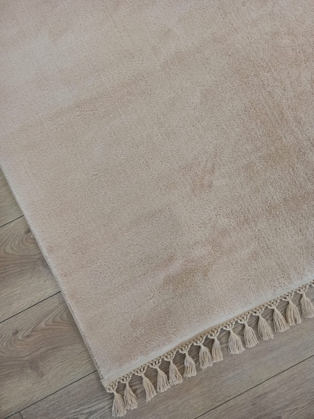 Çam Halı Softy 1825 Somon Yumuşak Dokulu Saçaklı Dekoratif Halı