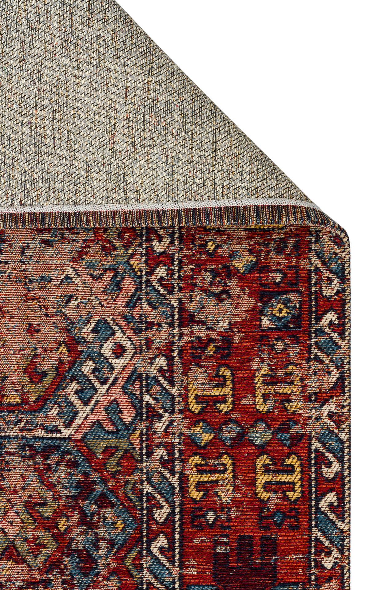 EKO Halı ANADOLU KILIM AND 03 MULTY Anadolu Antik Desenli Yıkanabilir Kaymaz Tabanlı Etnik Kilim