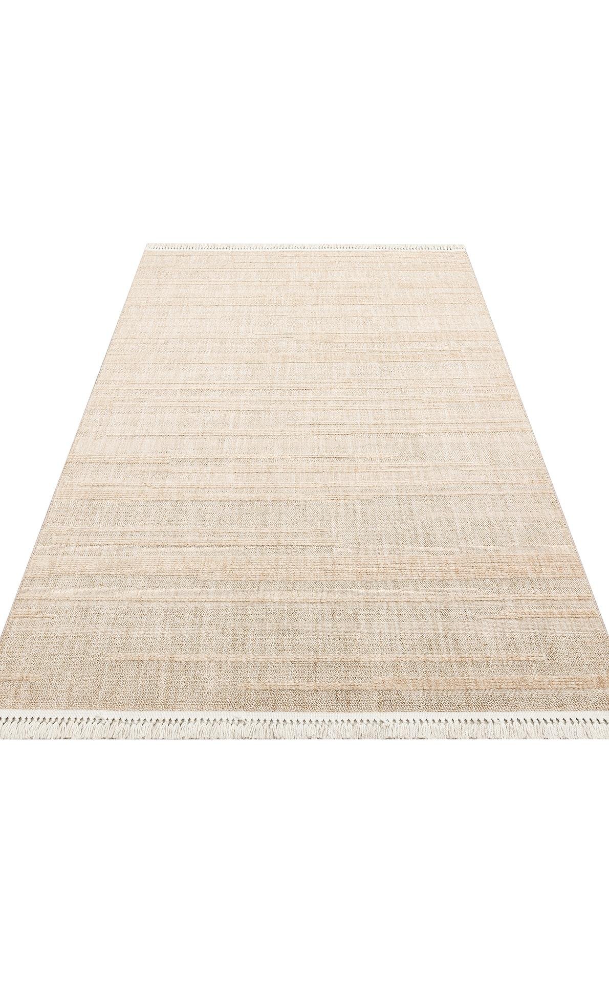 EKO Halı JOY 01 Beige Hav Toz Vermeyen Etnik Desenli Halı