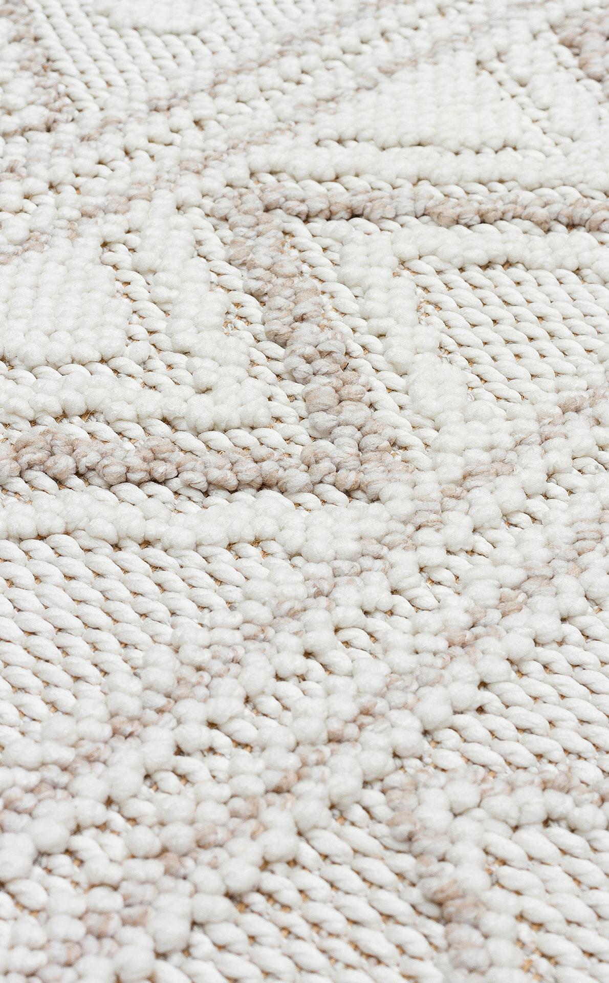 EKO Halı MOTTO MOT 03 WHİTE BEIGE Yumuşak Tuşeli Örgü Dokuma Modern Makine Halısı