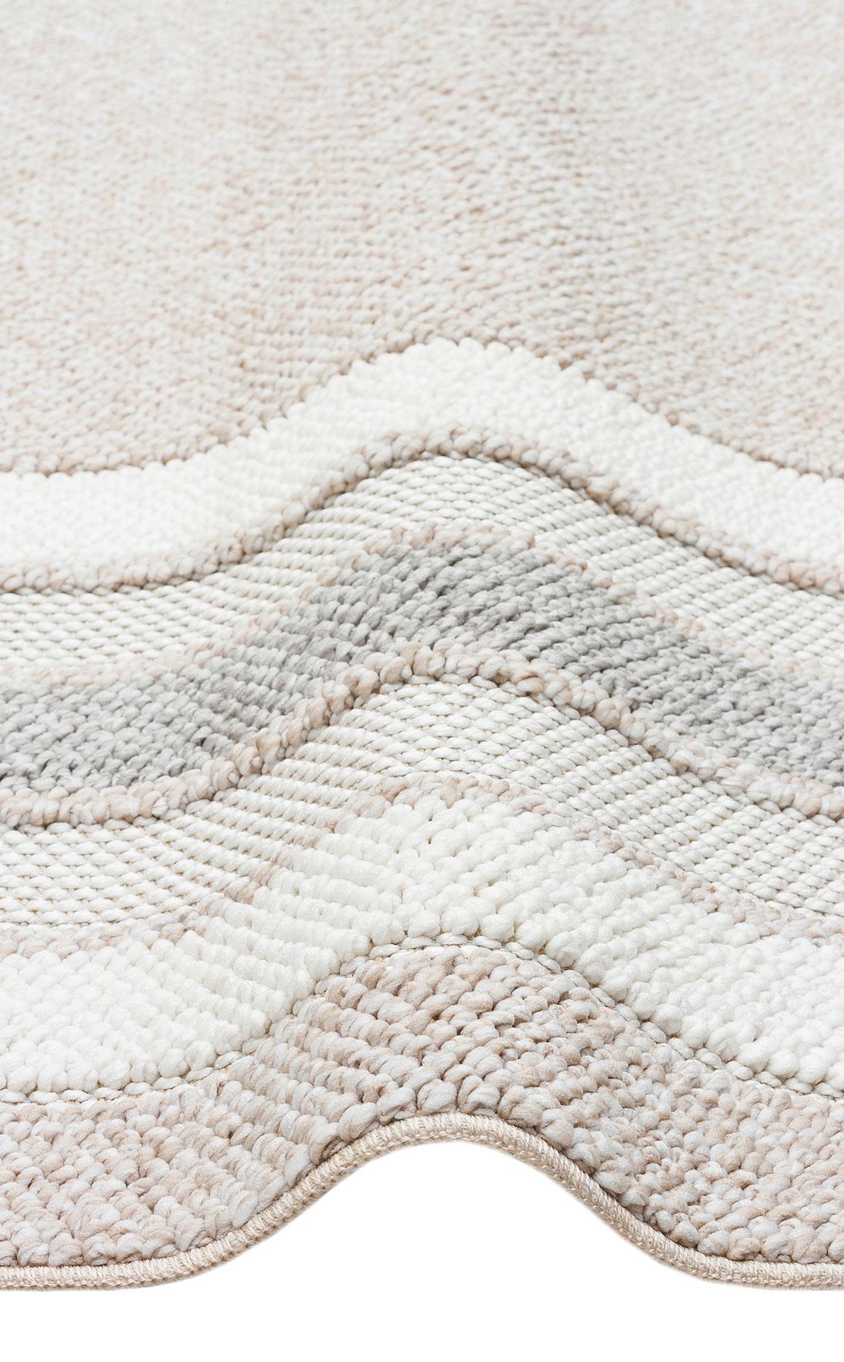 EKO Halı MOTTO MOT 04 BEIGE GREY Yumuşak Tuşeli Örgü Dokuma Modern Makine Halısı
