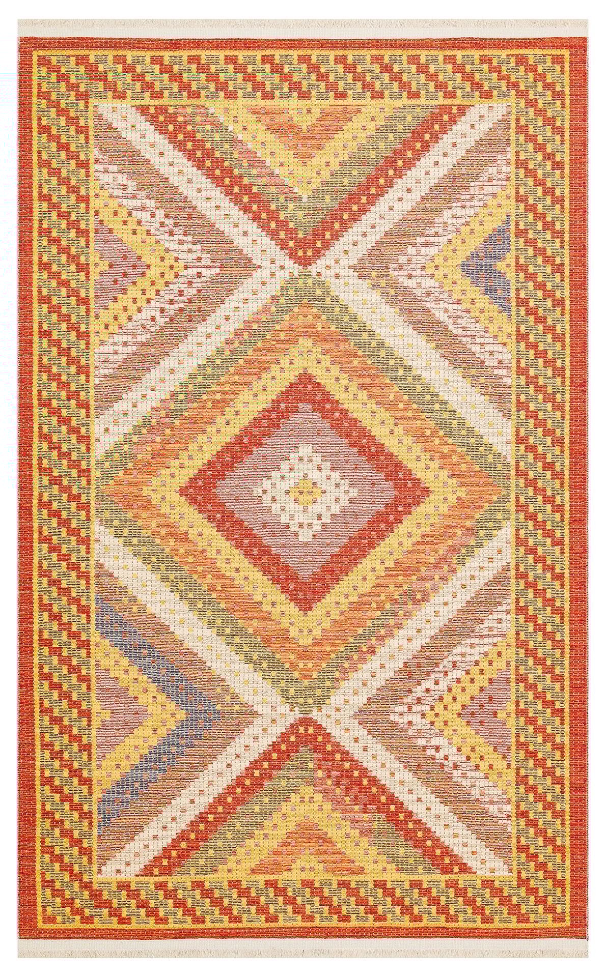 EKO Halı NOMAD NMD 10 RED Çift Taraflı Yıkanabilir Otantik Kilim