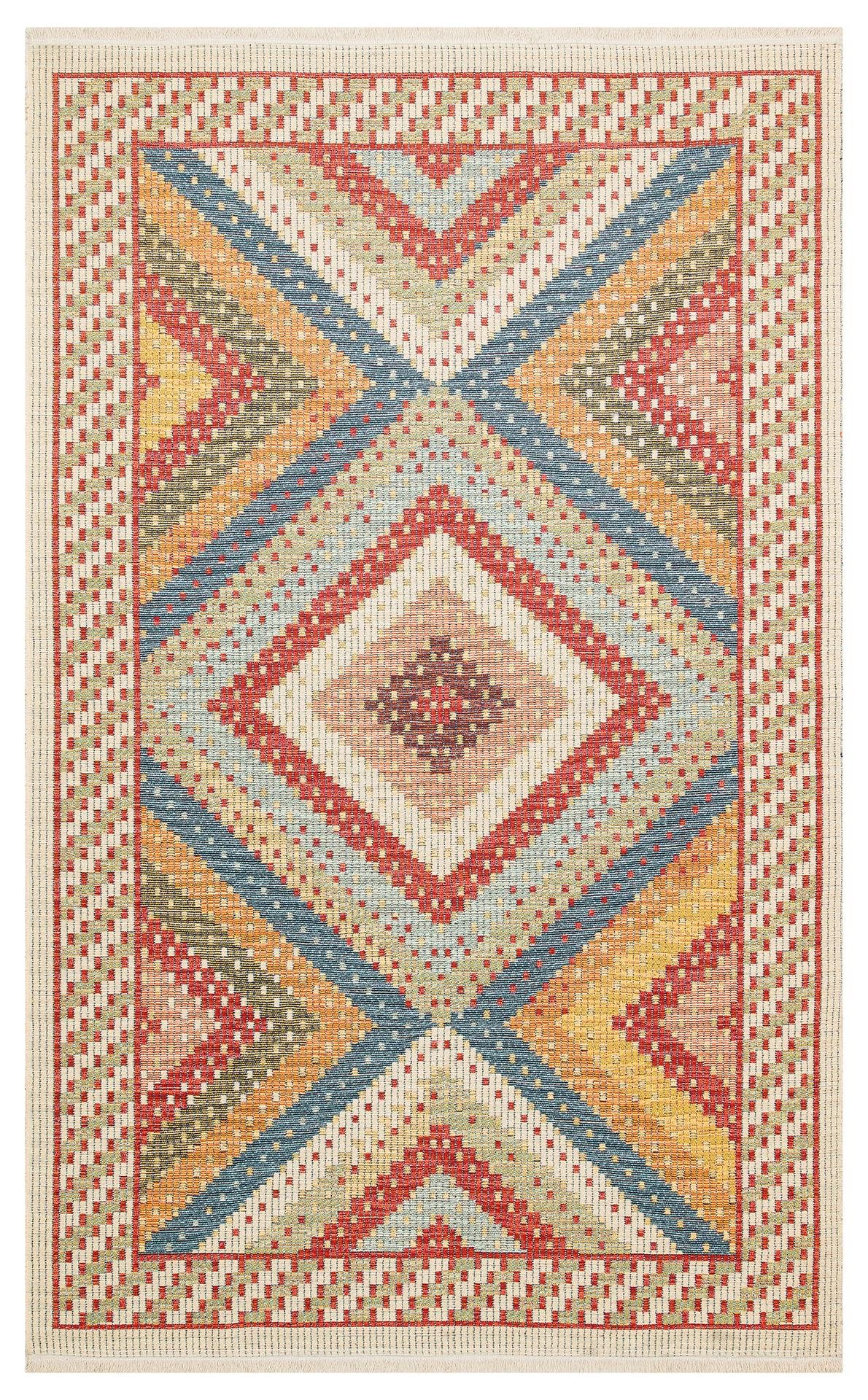 EKO Halı NOMAD NMD 10 RED Çift Taraflı Yıkanabilir Otantik Kilim
