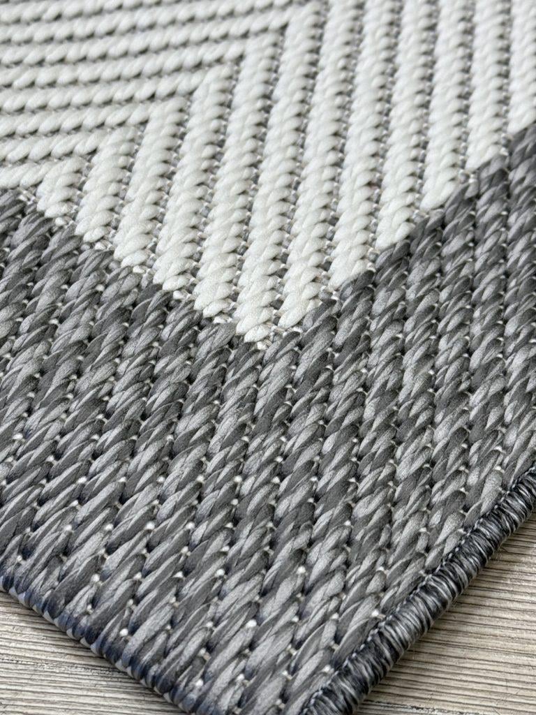 Türkmen Halı SİESTA 1504 Beyaz Polyester Ve Pamuk İplikten Üretilmiş Modern Makine Halısı