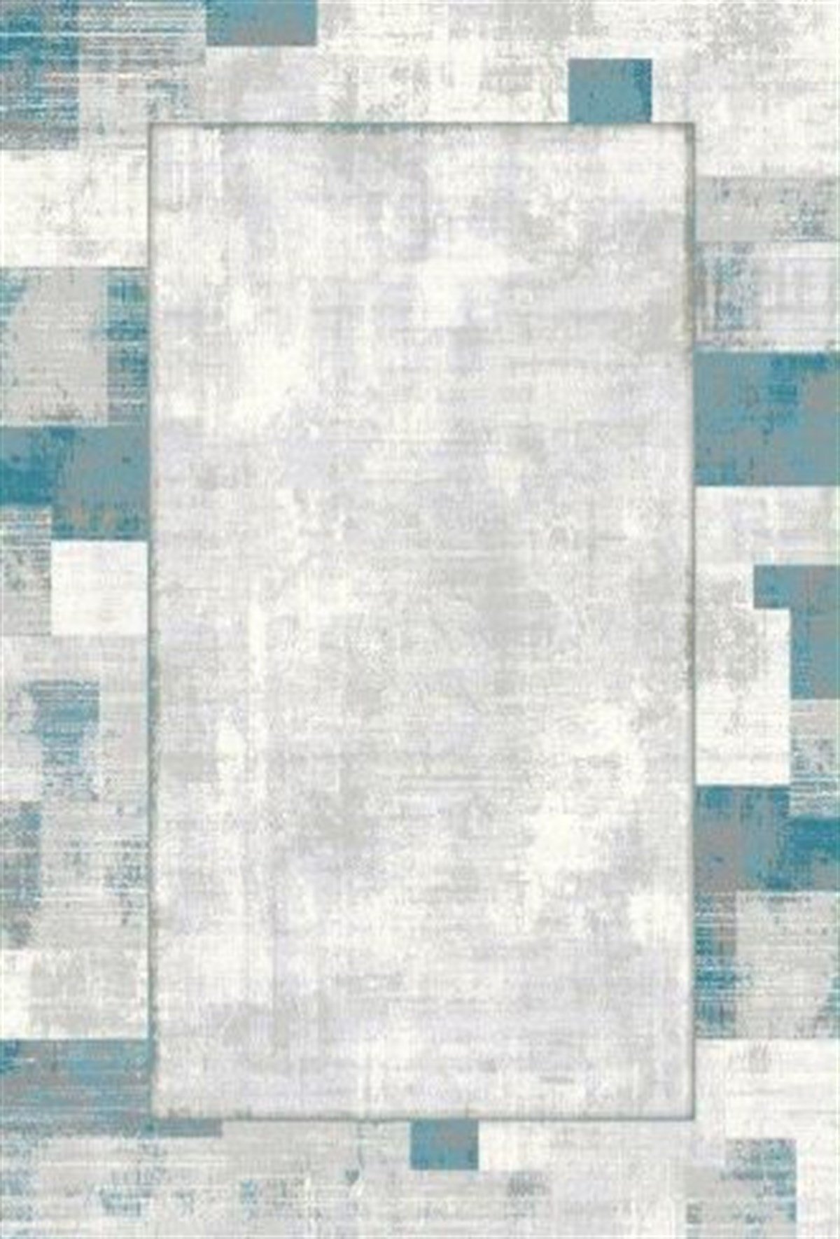 WOOLKNOT HALI CRAFT M426B KOYU GRİ MAVİ