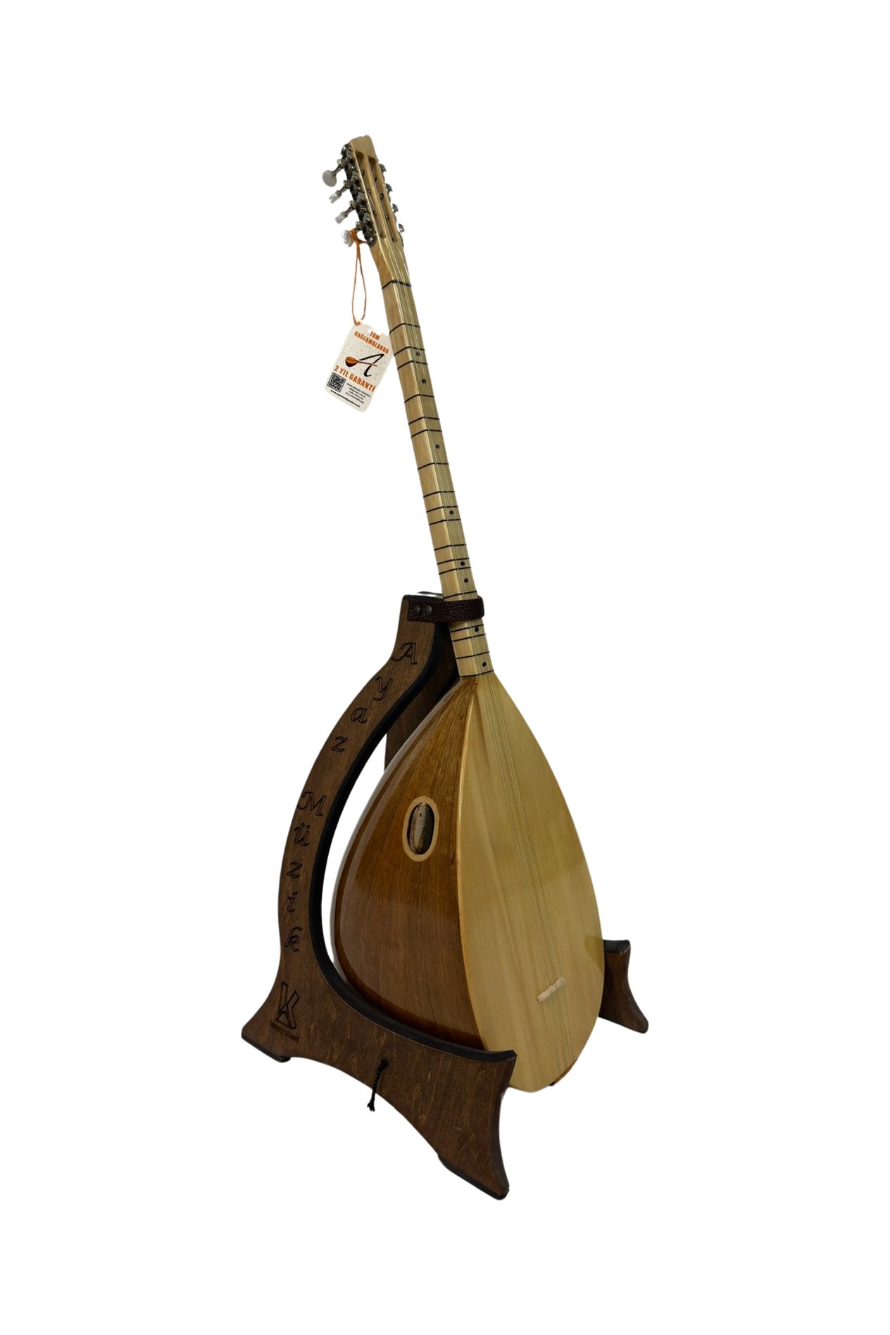 A1KM-Ceviz mandolin burgulu kısa sap bağlamalar