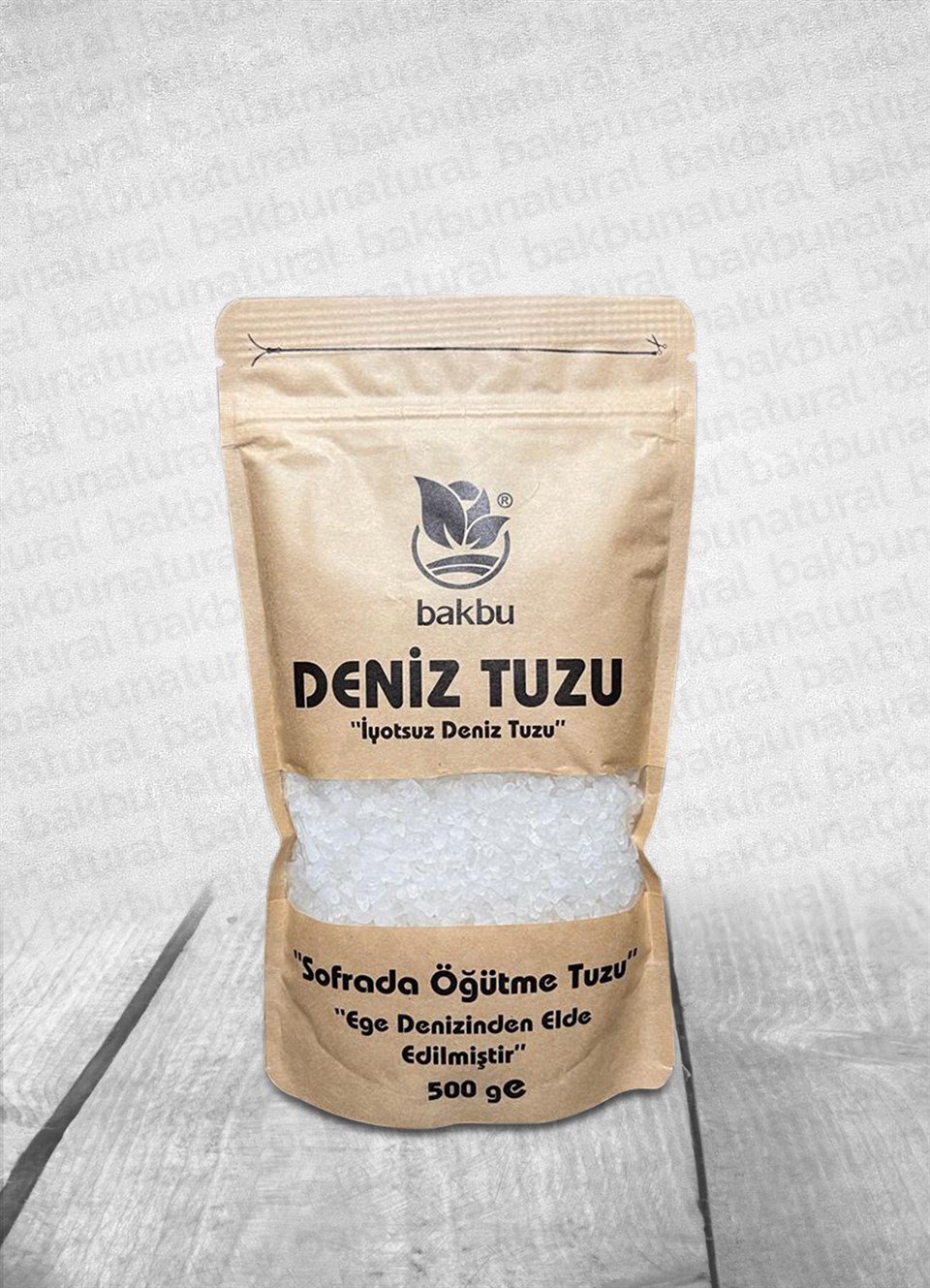 Bakbu İyotsuz Deniz Tuzu 500gr