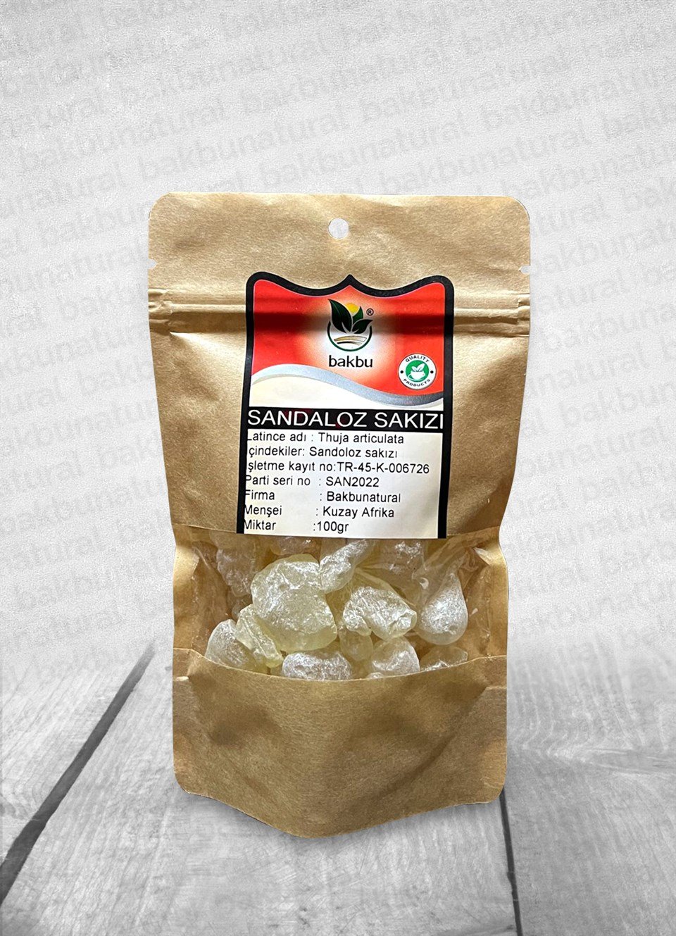 Bakbu Sandaloz Sakızı 100 Gr