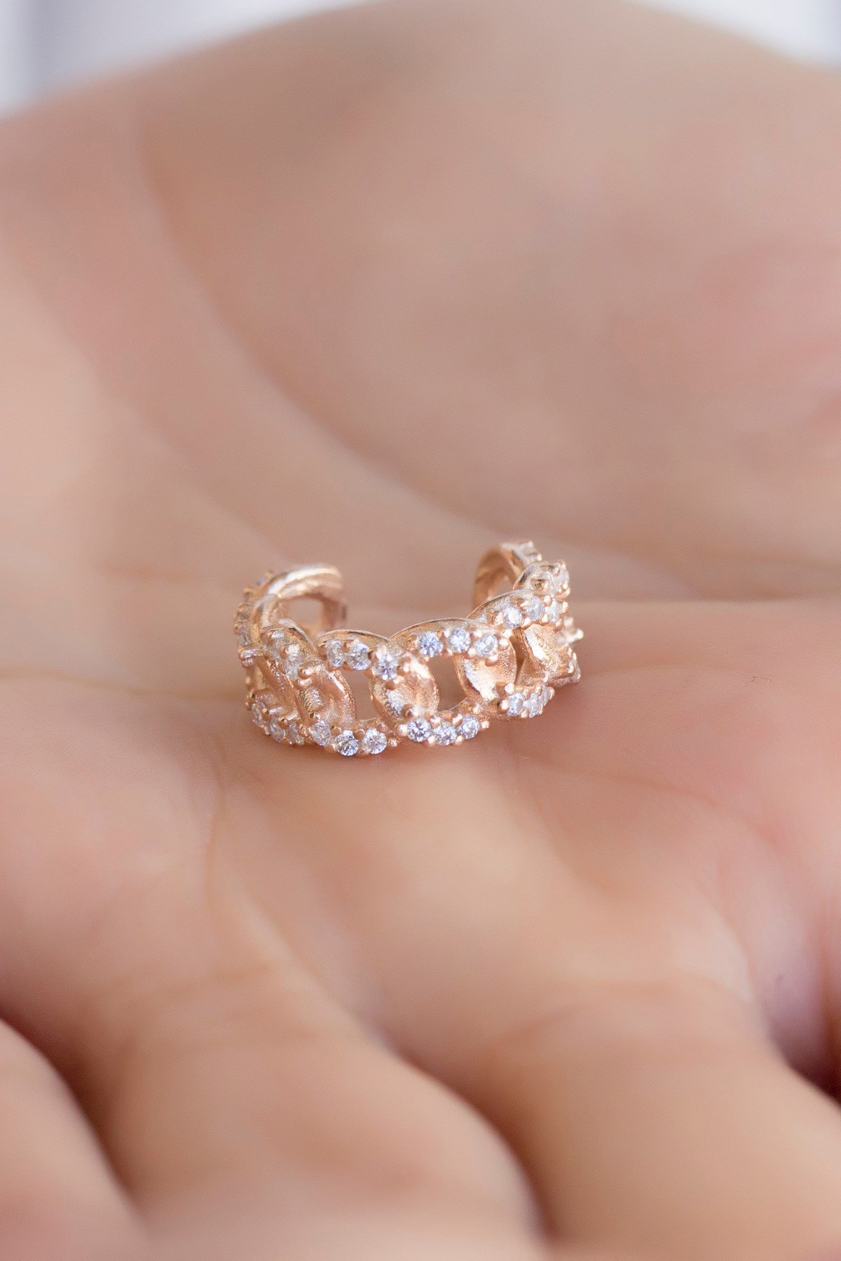Gümüş Kıkırdak Küpe Lieza Jewelry kpg210090