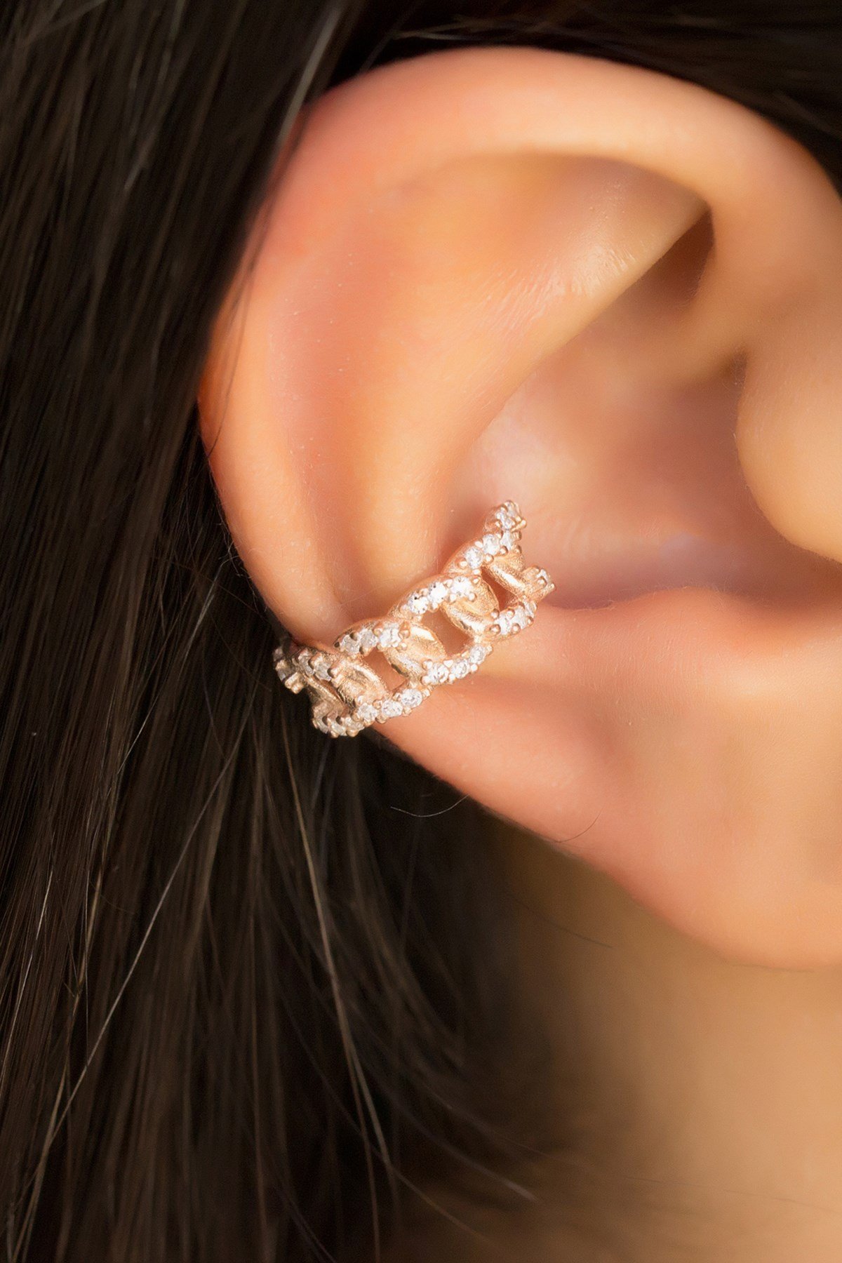 Gümüş Kıkırdak Küpe Lieza Jewelry kpg210090