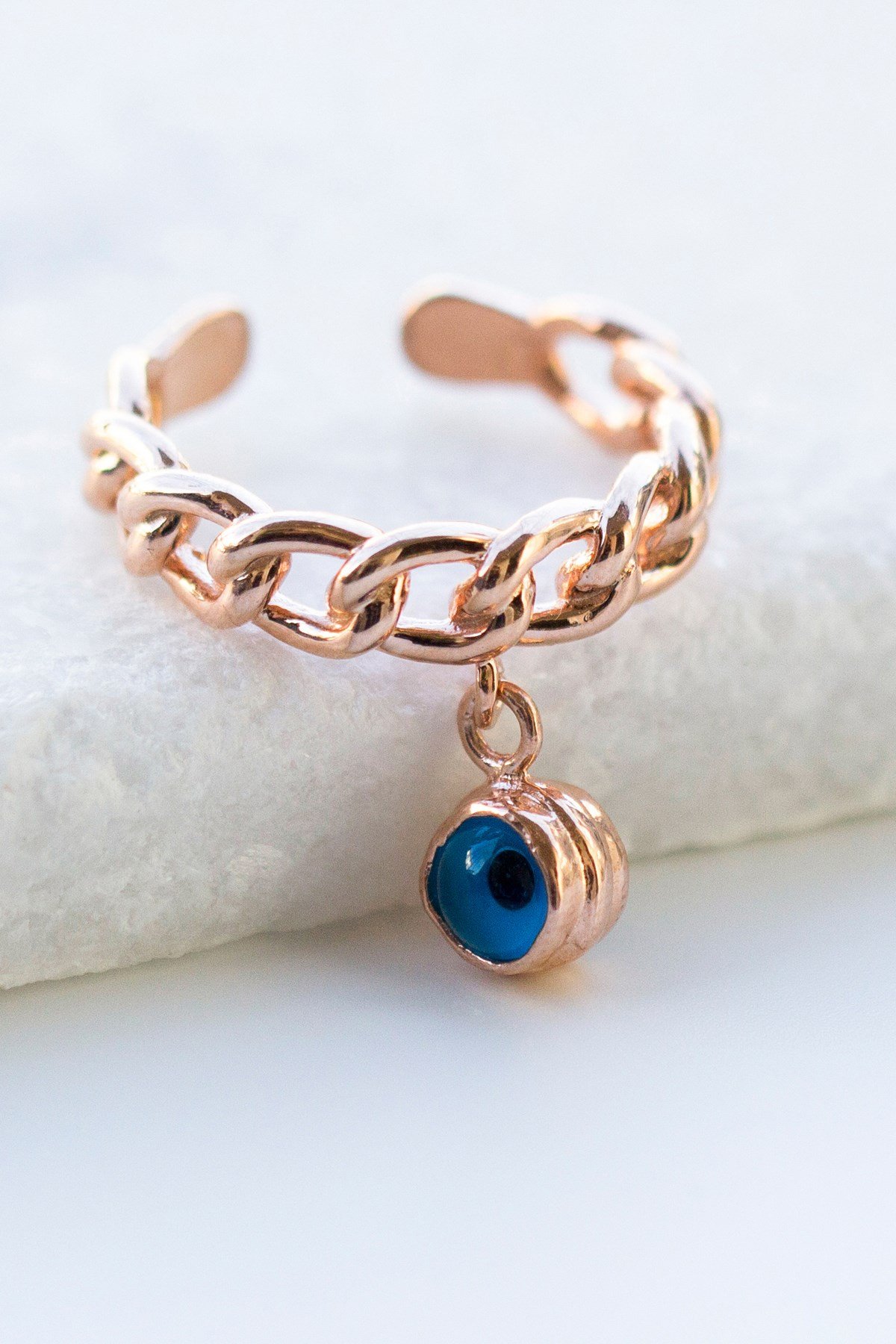 Gümüş Sallantılı Göz Yüzük Lieza Jewelry yzg210046