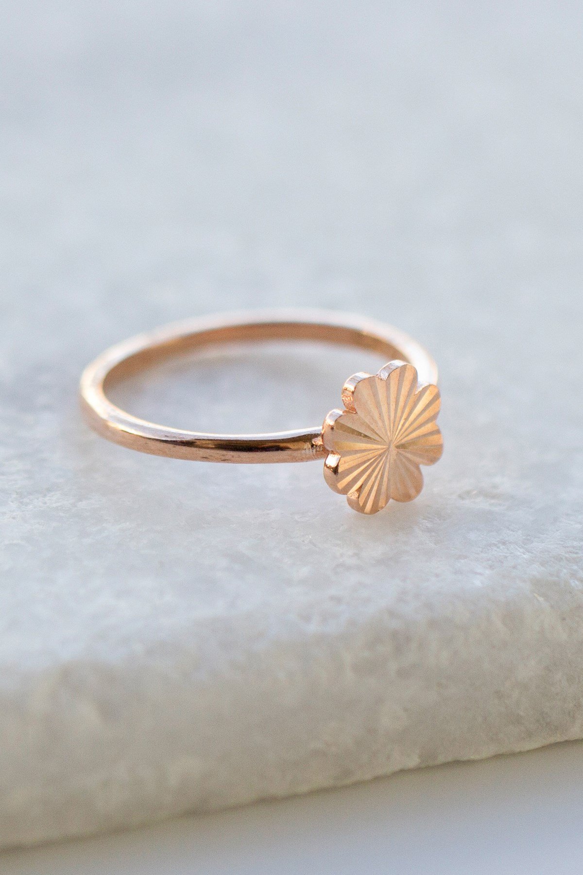 Gümüş Yonca Yüzük Lieza Jewelry yzg210039