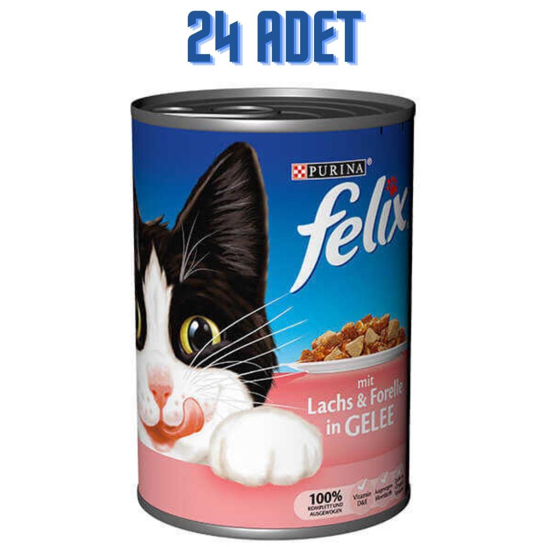 Felix Somonlu Konserve Kedi Mamasi 400 gr (24 Adet)