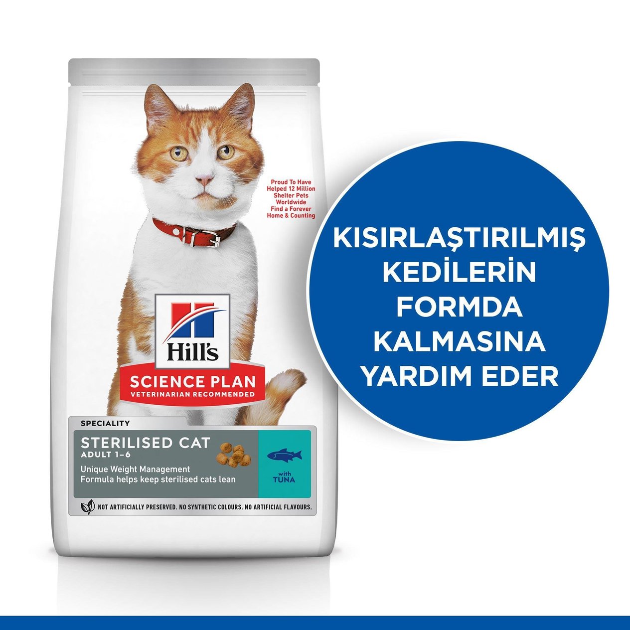 Hill's SCIENCE PLAN Sterilised Yetişkin Ton Balıklı Kedi Maması 15 Kg
