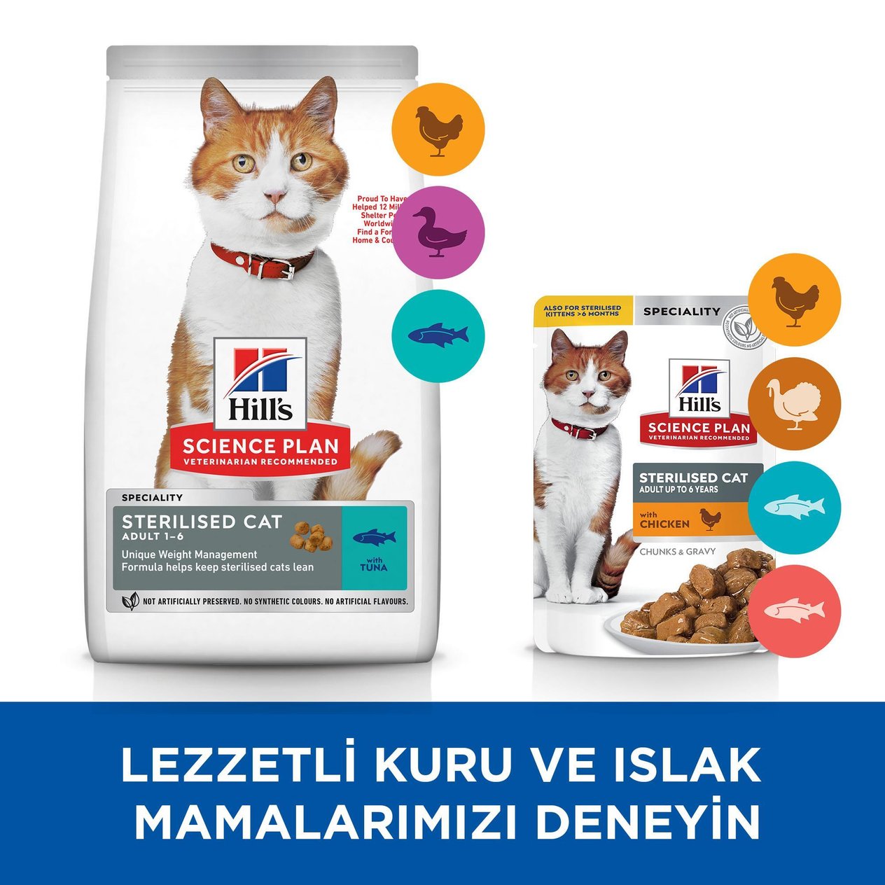Hill's SCIENCE PLAN Sterilised Yetişkin Ton Balıklı Kedi Maması 15 Kg