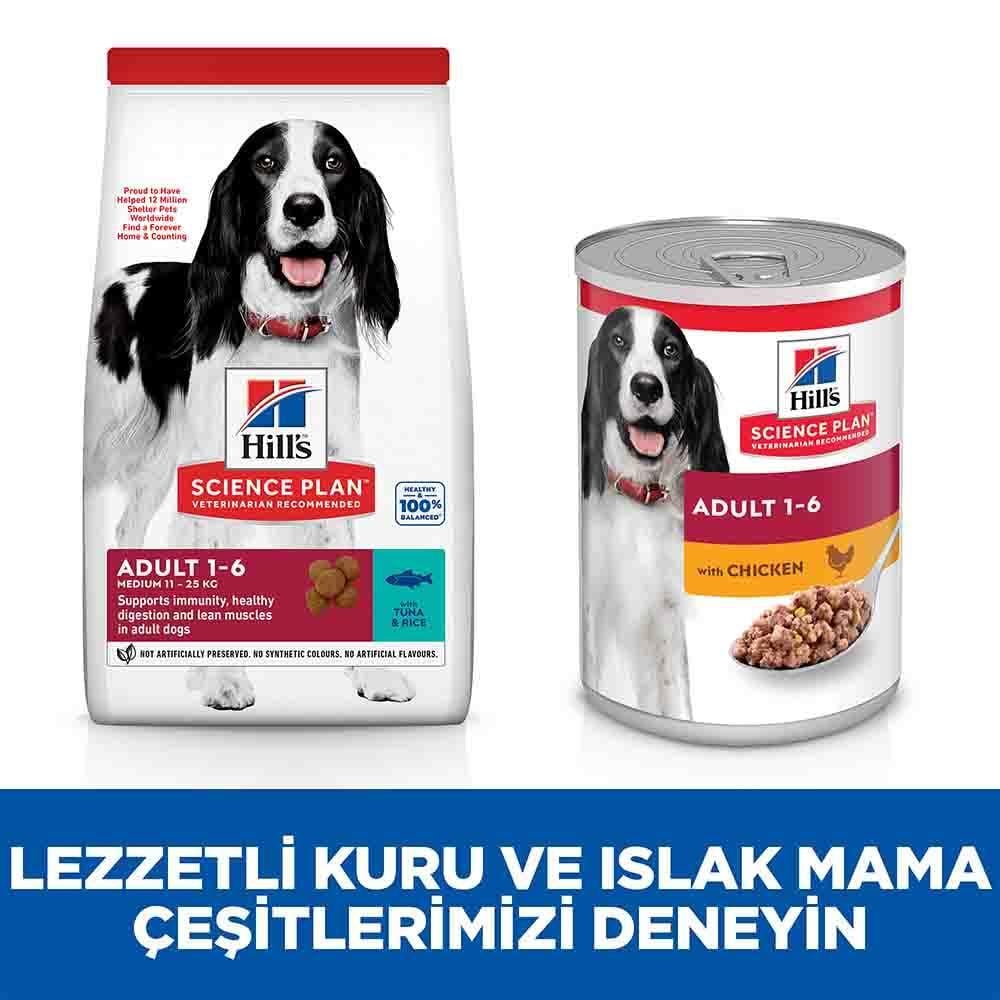 Hill's SCIENCE PLAN Yetişkin Orta Irk Ton Balıklı ve Pirinçli Köpek Maması 12 Kg