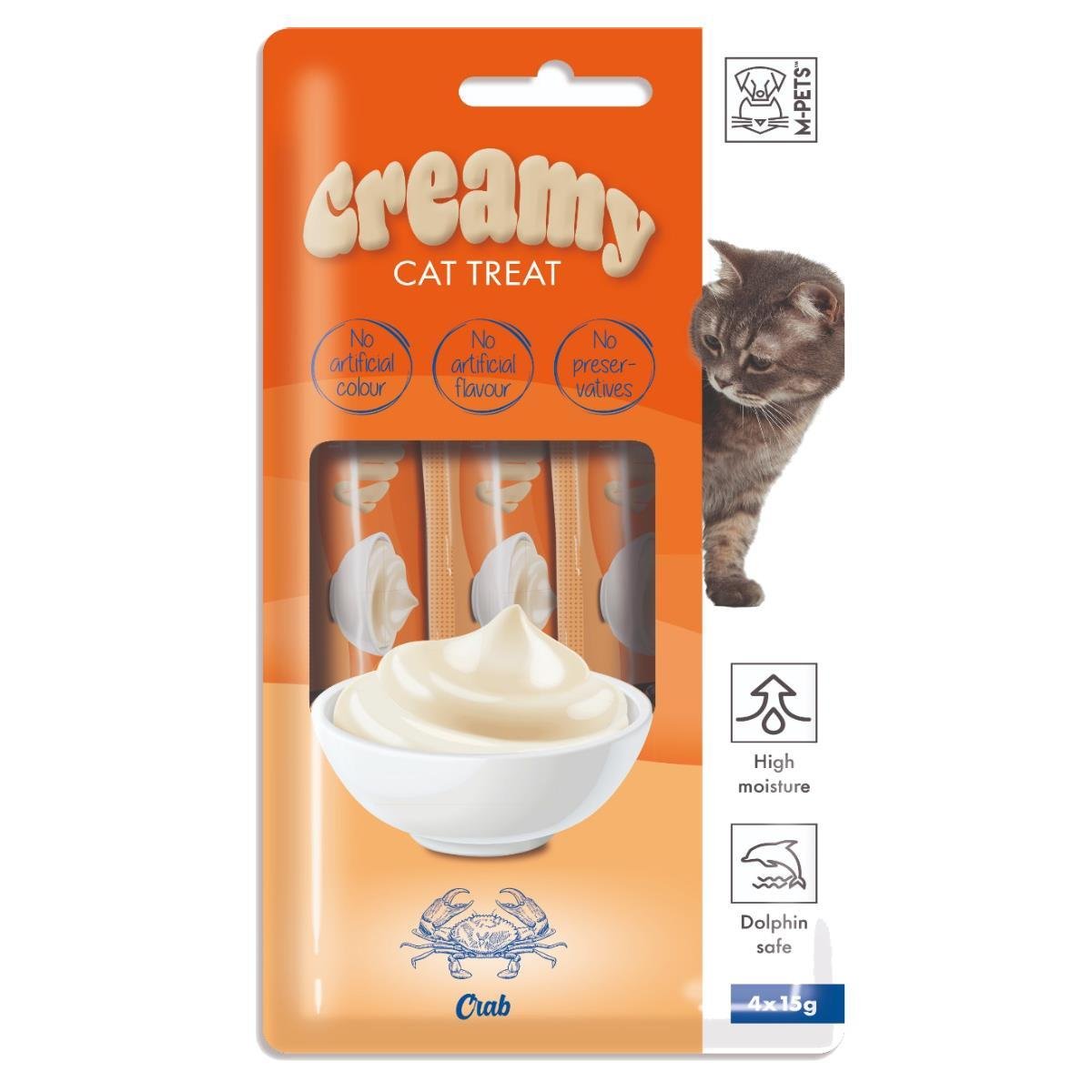 M-Pets Yengeçli Sıvı Kedi Ödülü 4x15 gr