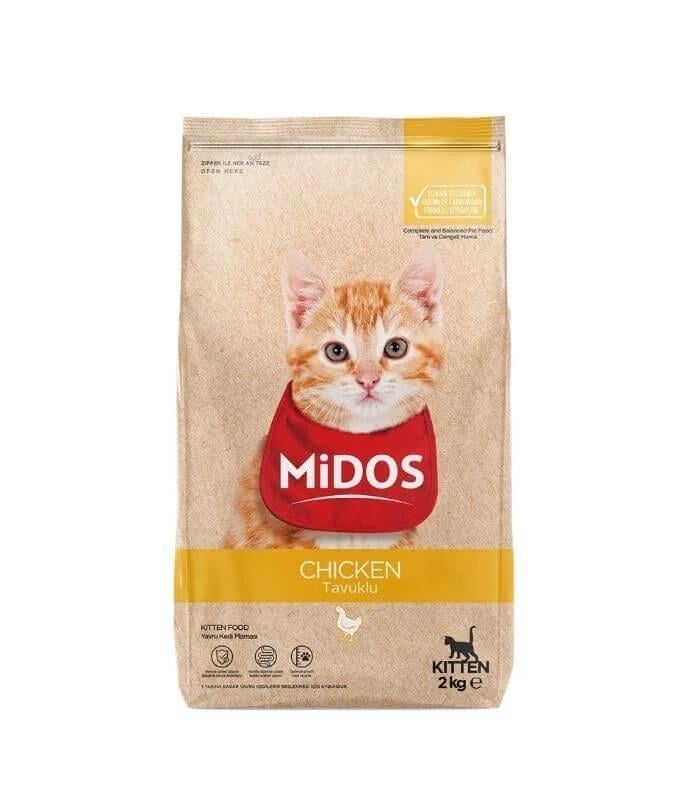 Midos Tavuklu Yavru Kedi Maması (Sağlıklı Büyüme) 2 Kg
