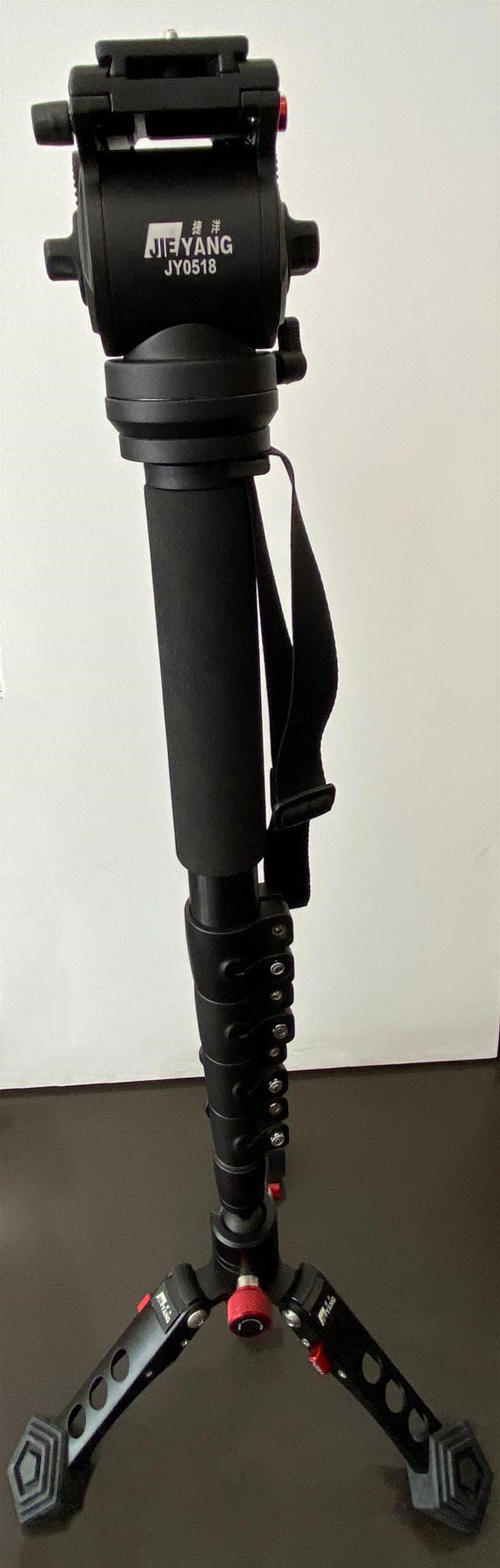 Jieyang Monopod JY0518B Mandallı Kilit sistemi Kırmızı