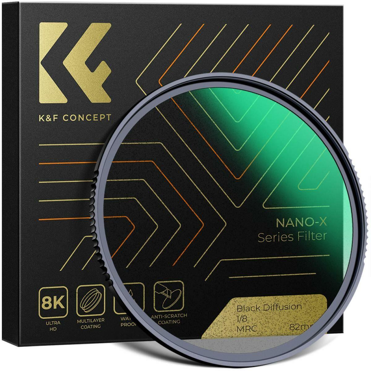 K&F Concept 82mm NAMO-X Magnetic Black Mist Filter