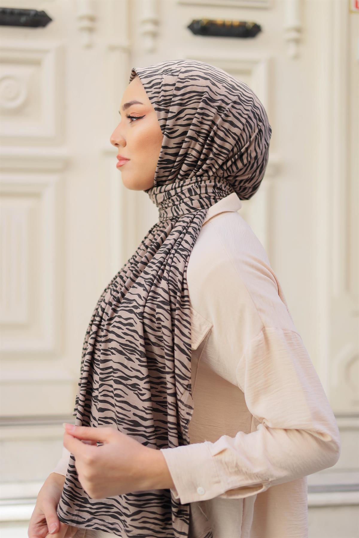 Kahve Zebra Desen