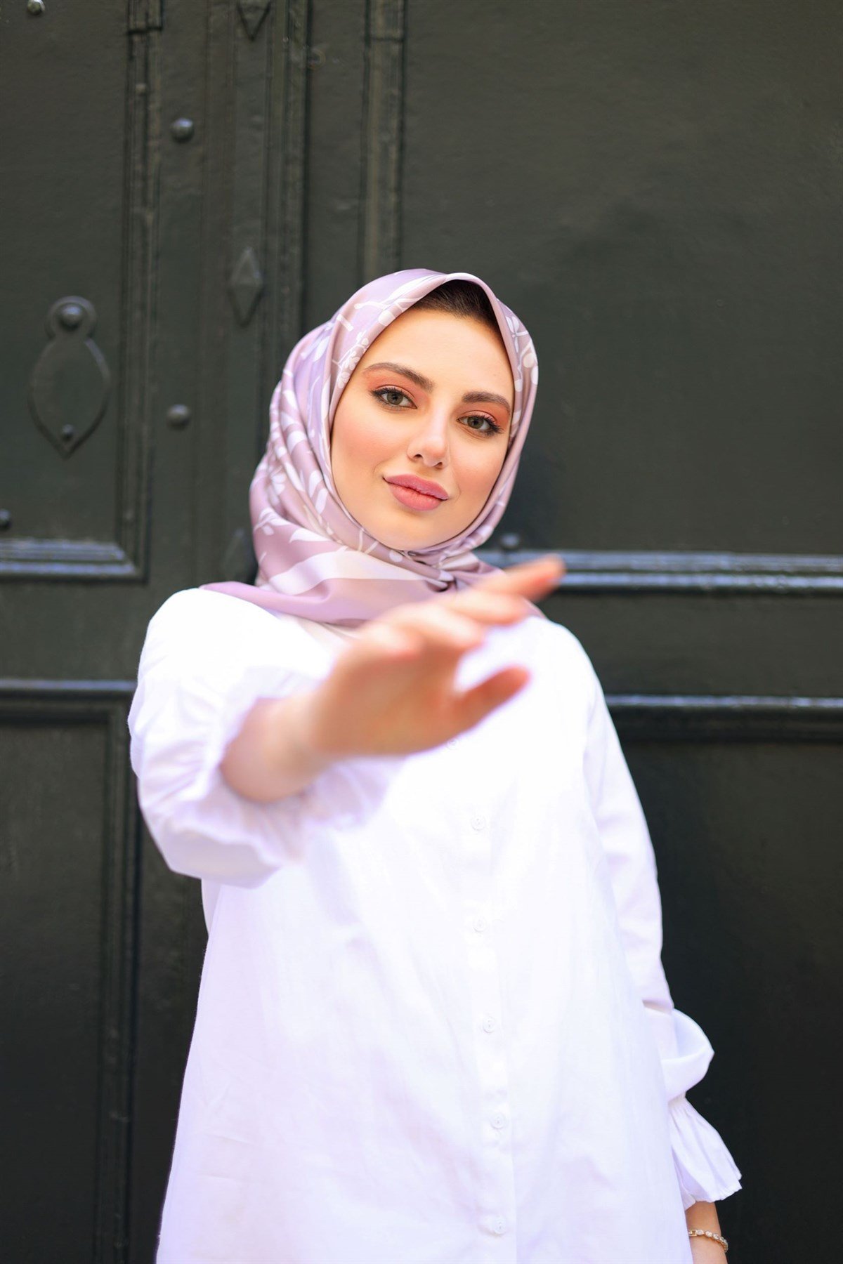 Zeytindalı Twill Eşarp Gül Kurusu