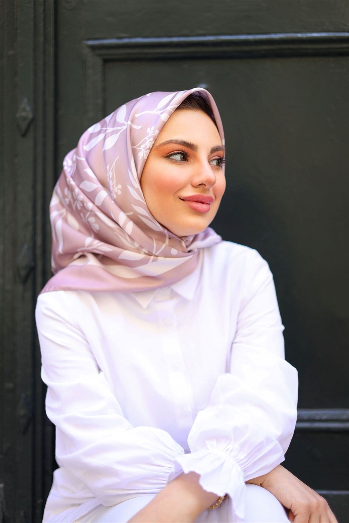 Zeytindalı Twill Eşarp Gül Kurusu