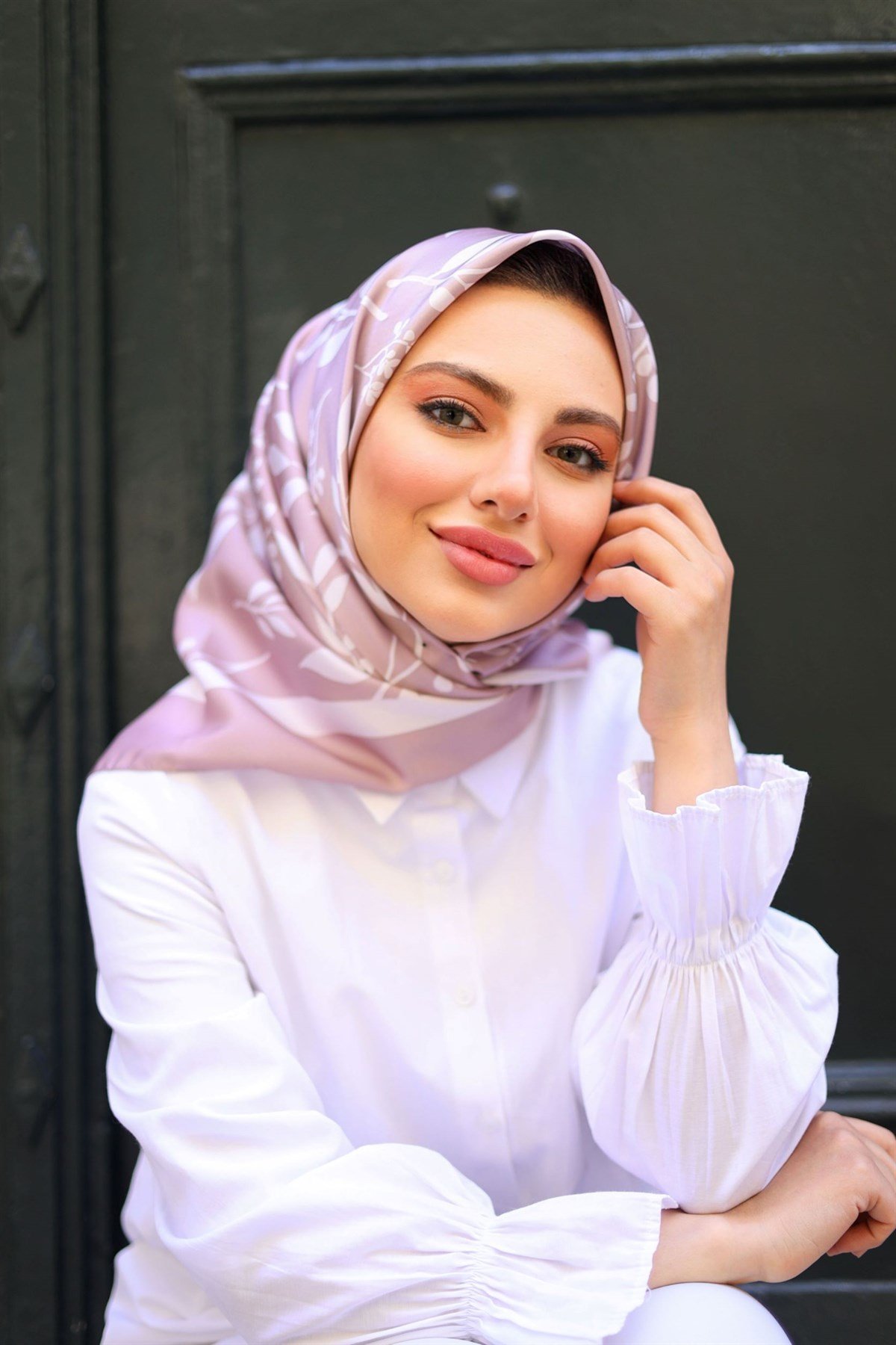 Zeytindalı Twill Eşarp Gül Kurusu