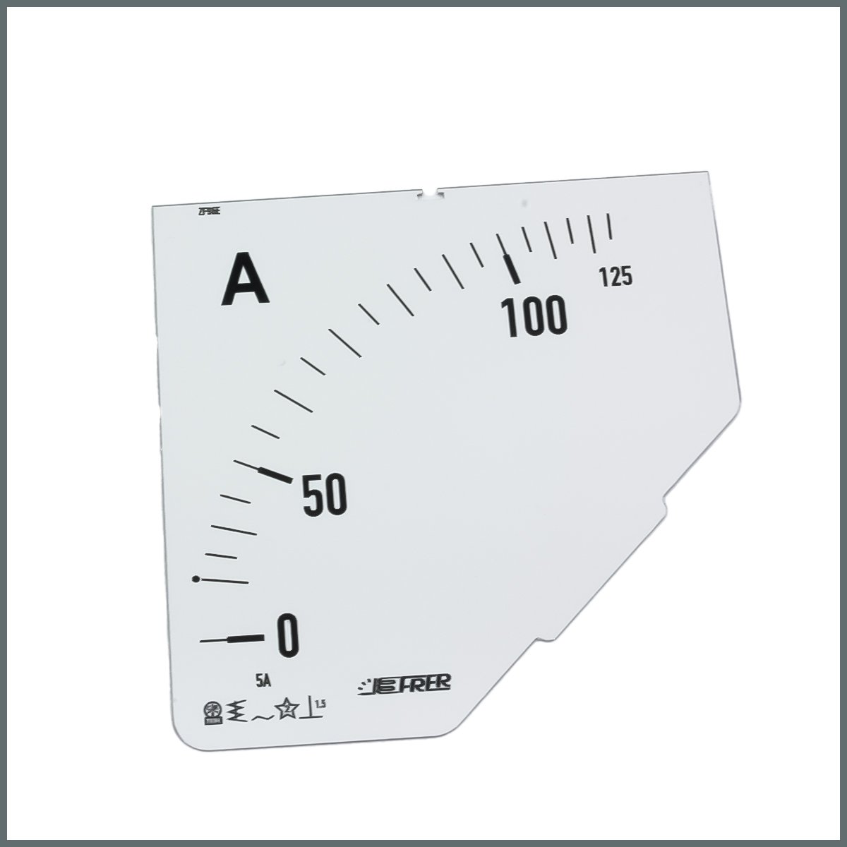 Frer Ampermetre Skalası (96x96 mm.) 125/5A