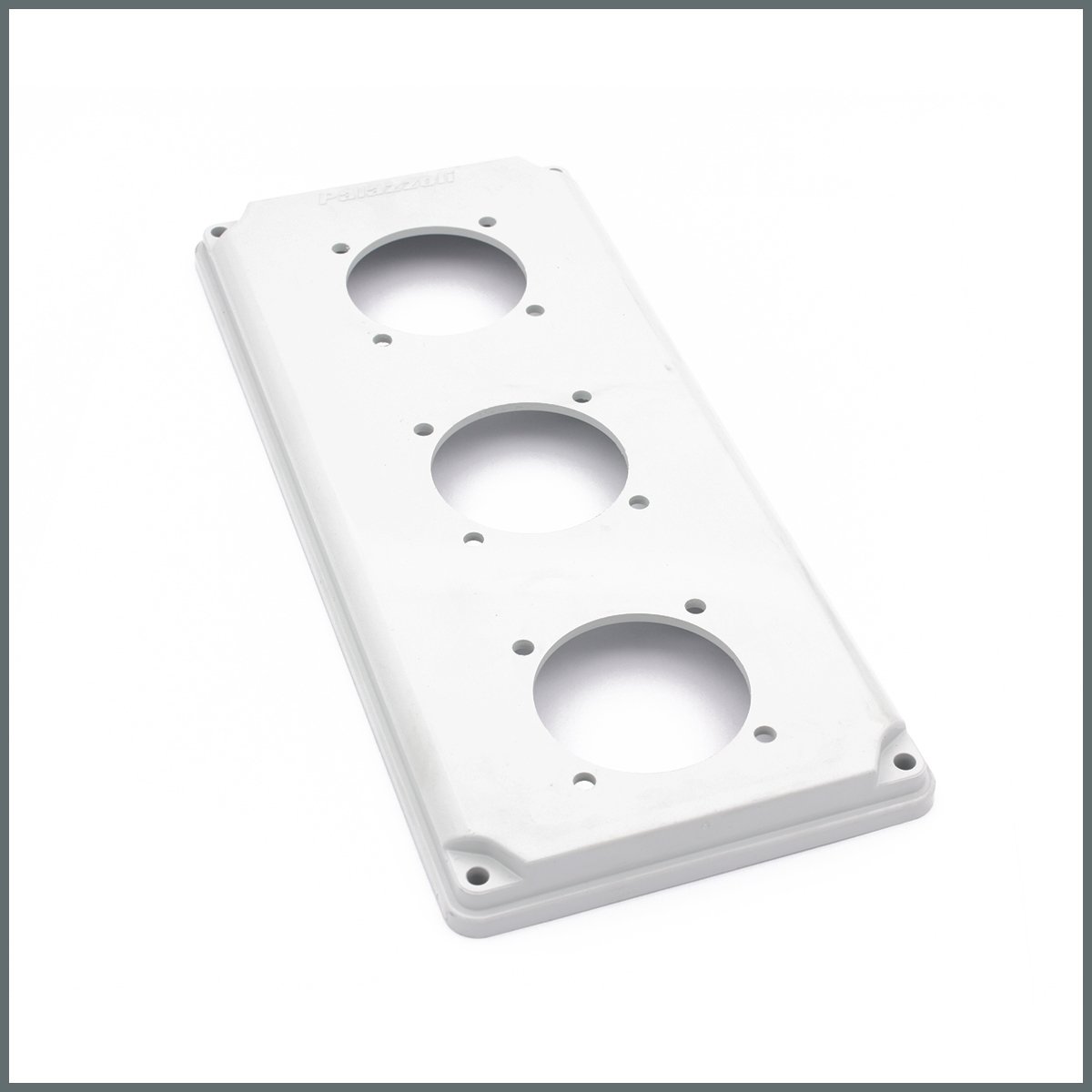 Kilitli Prizler (Dikey)Palazzoli TopTER 3'lü Schuko Priz Flanşı (IP66/67) Ölçüler 103x230 mm.
