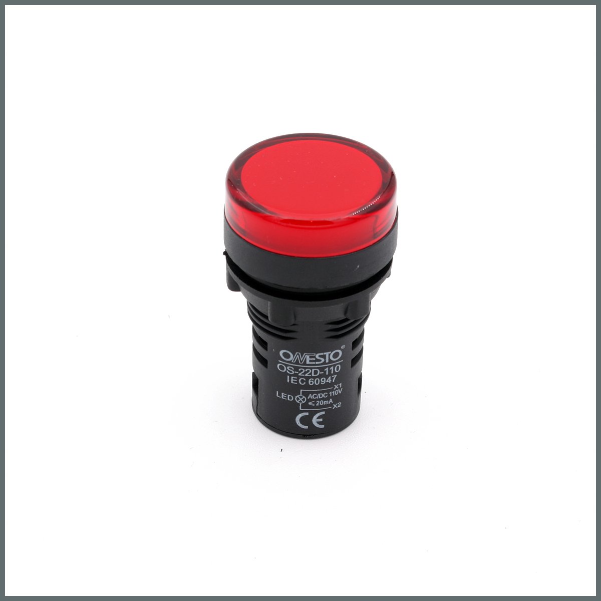 Ledli Sinyal Lambası (Kırmızı)  110VDC