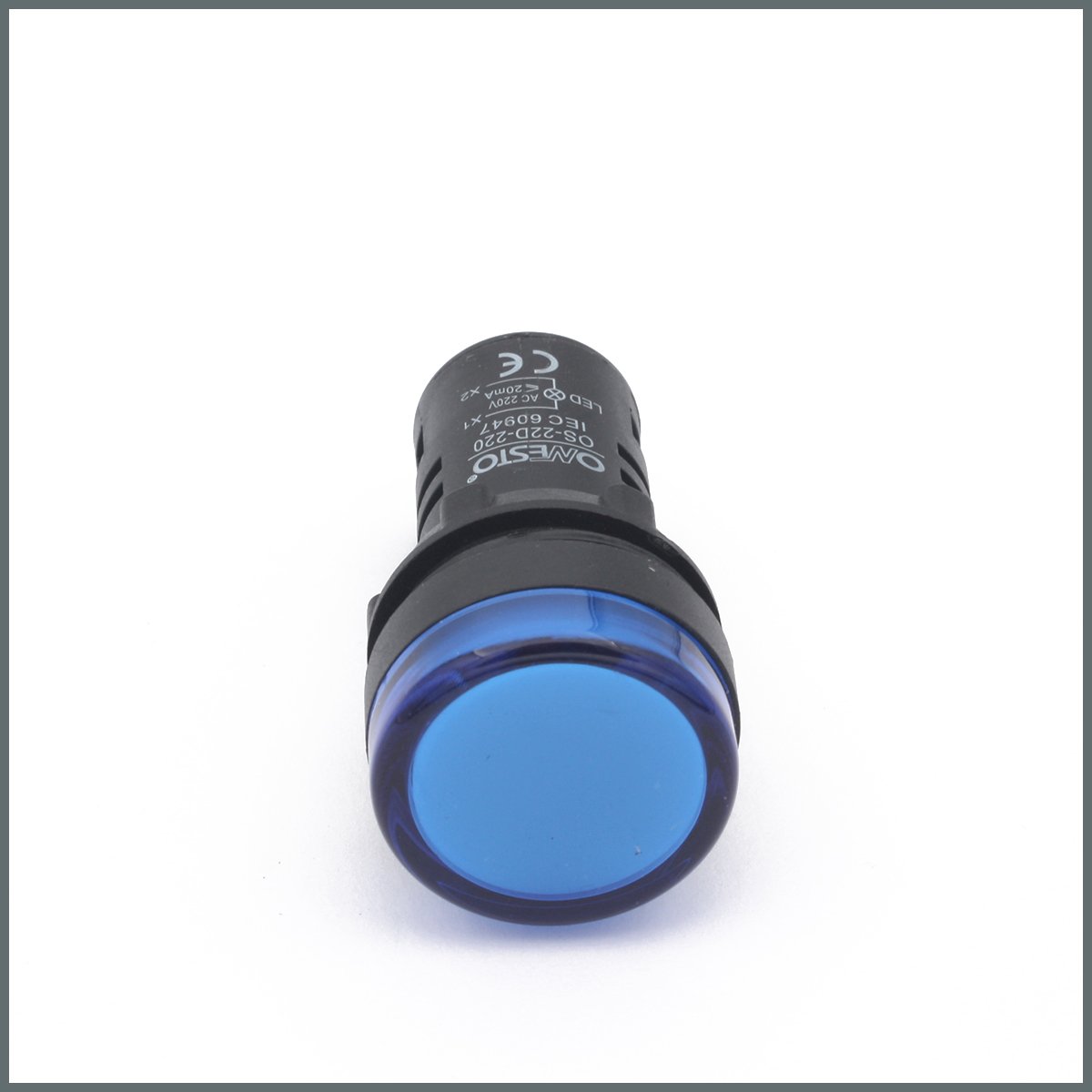 Ledli Sinyal Lambası (Mavi)  220VAC