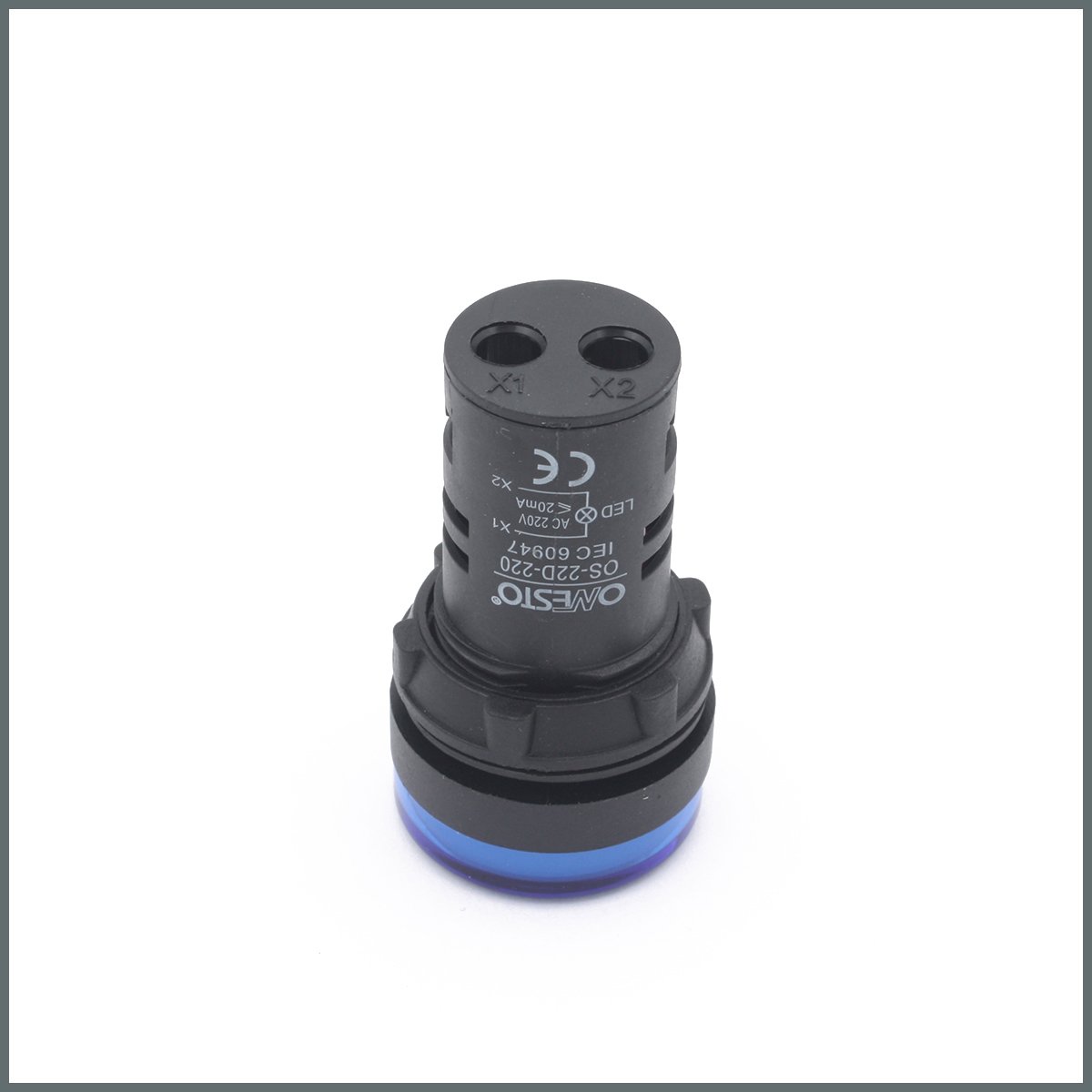 Ledli Sinyal Lambası (Mavi)  220VAC
