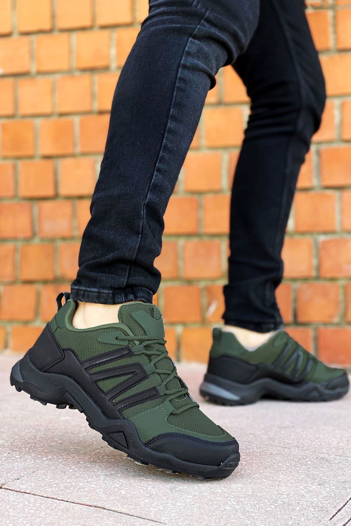 Haki Outdoor Trekking Erkek Ayakkabı