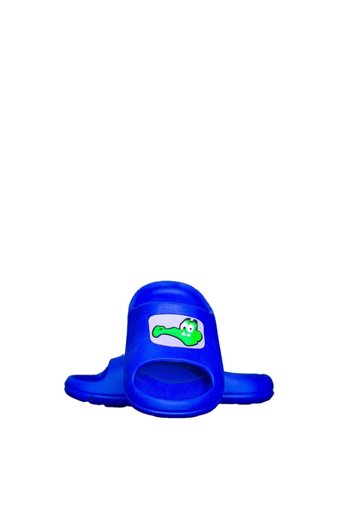 Mavi Emojili Ortopedik Unisex Terlik