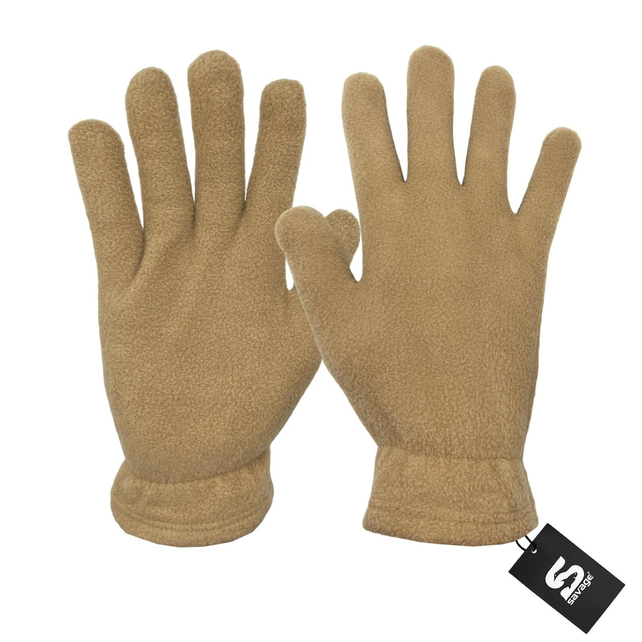 3'lü Kışlık Set Polar Bere, Eldiven, Boyunluk - Warm - Kum