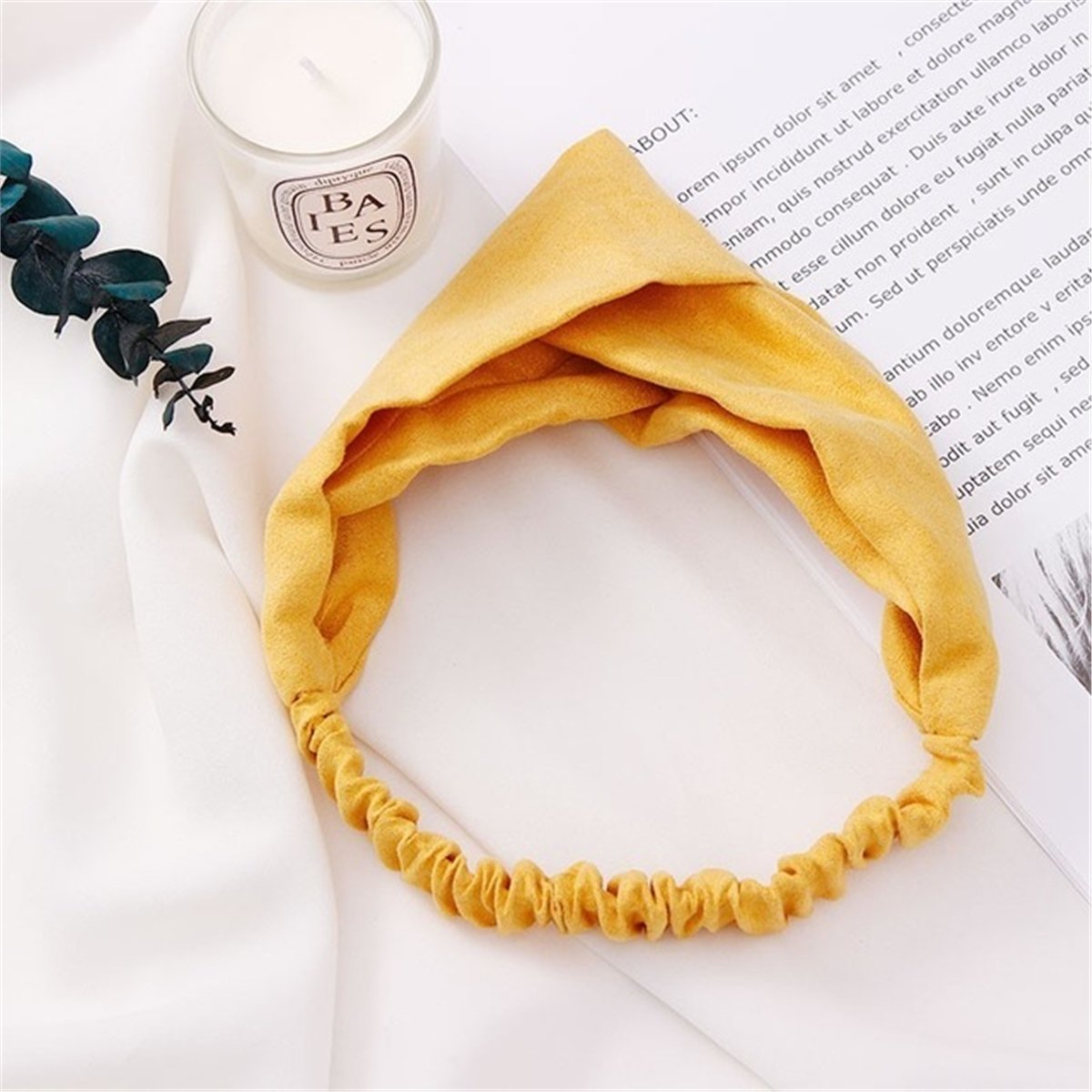 So Much Nubuk Düğümlü Arkası Lastik Saç Bandı Bandana