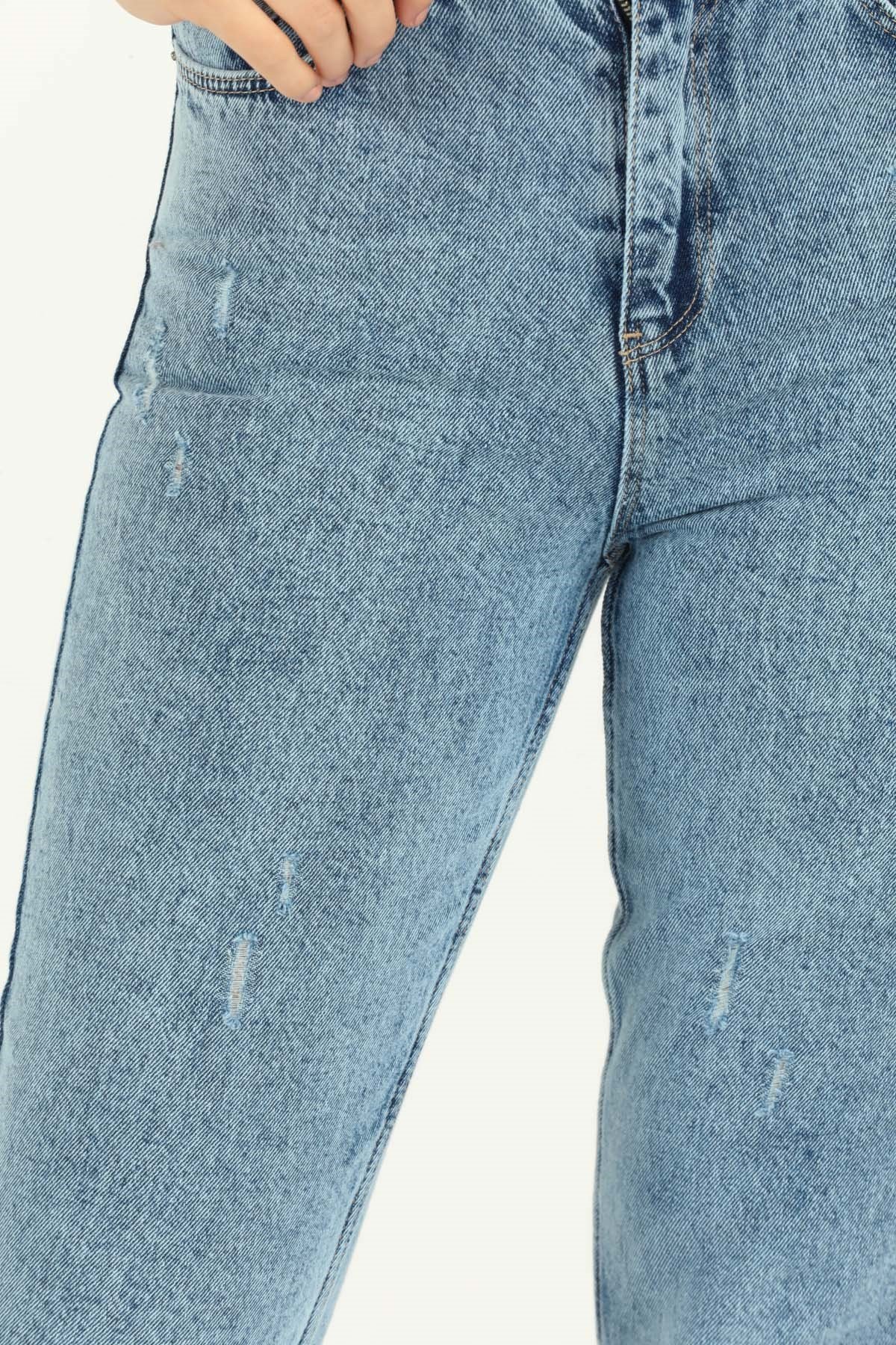 The Bark Mom Jean Kadın Pantolon 4037 Mavi
