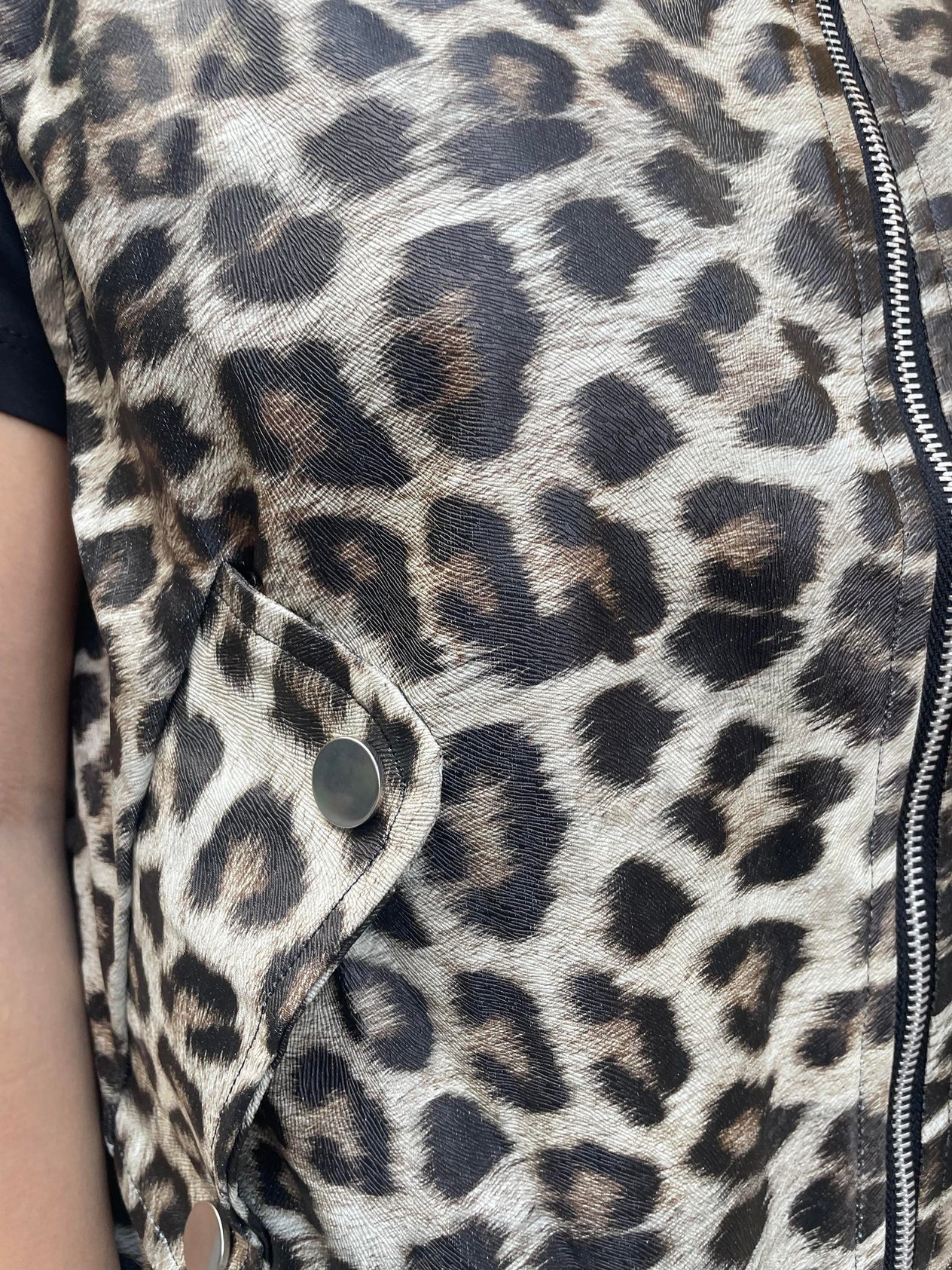 Leopar Deri Yelek