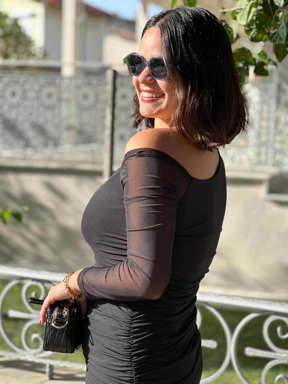 Siyah Tül Elbise