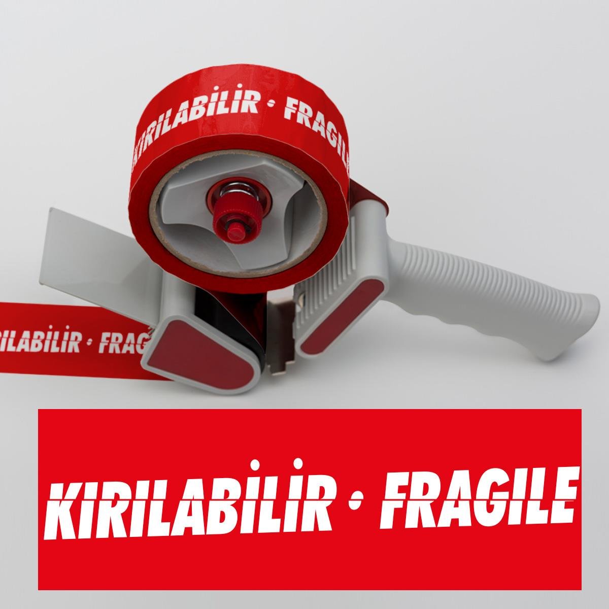 6'lı Fragile / Kırılır Uyarı Hotmelt Koli Bandı