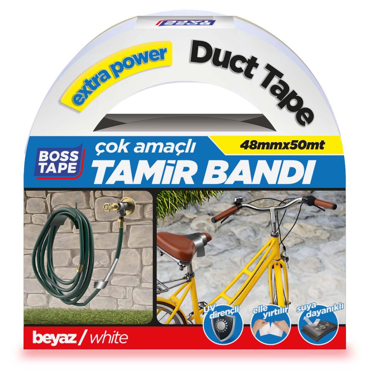 Duct Tape Tamir Bandı Beyaz 48mmx50mt