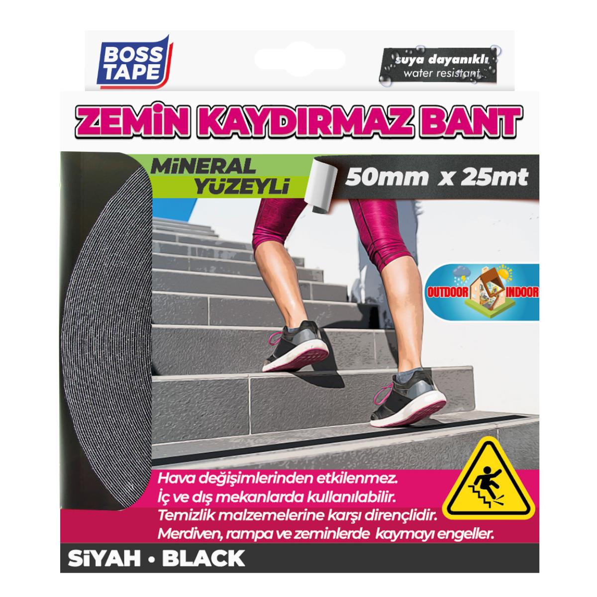 Zemin Merdiven Kaydırmaz Bant 50mmx25mt