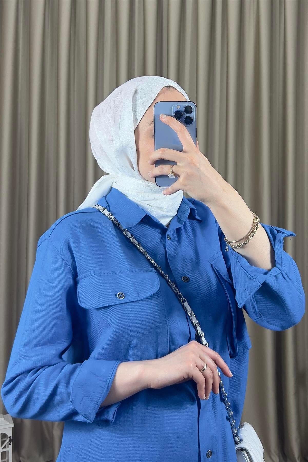 Tensel Gömlek Saks 