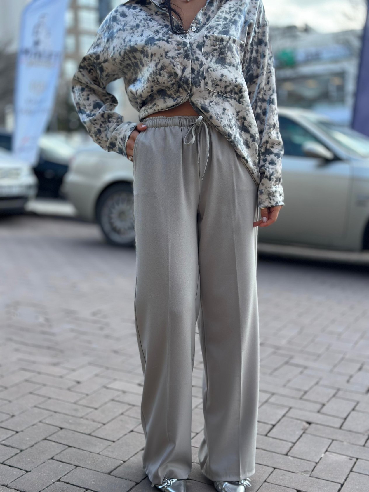 16054 BEL LASTIKLI PANTOLON